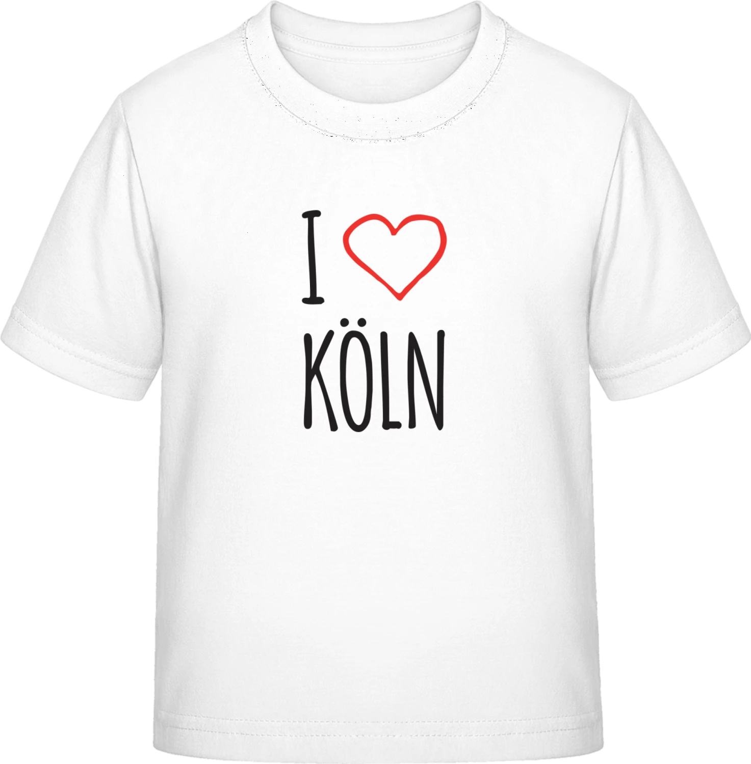 I Love Köln - White Exact 190 Kids - Front