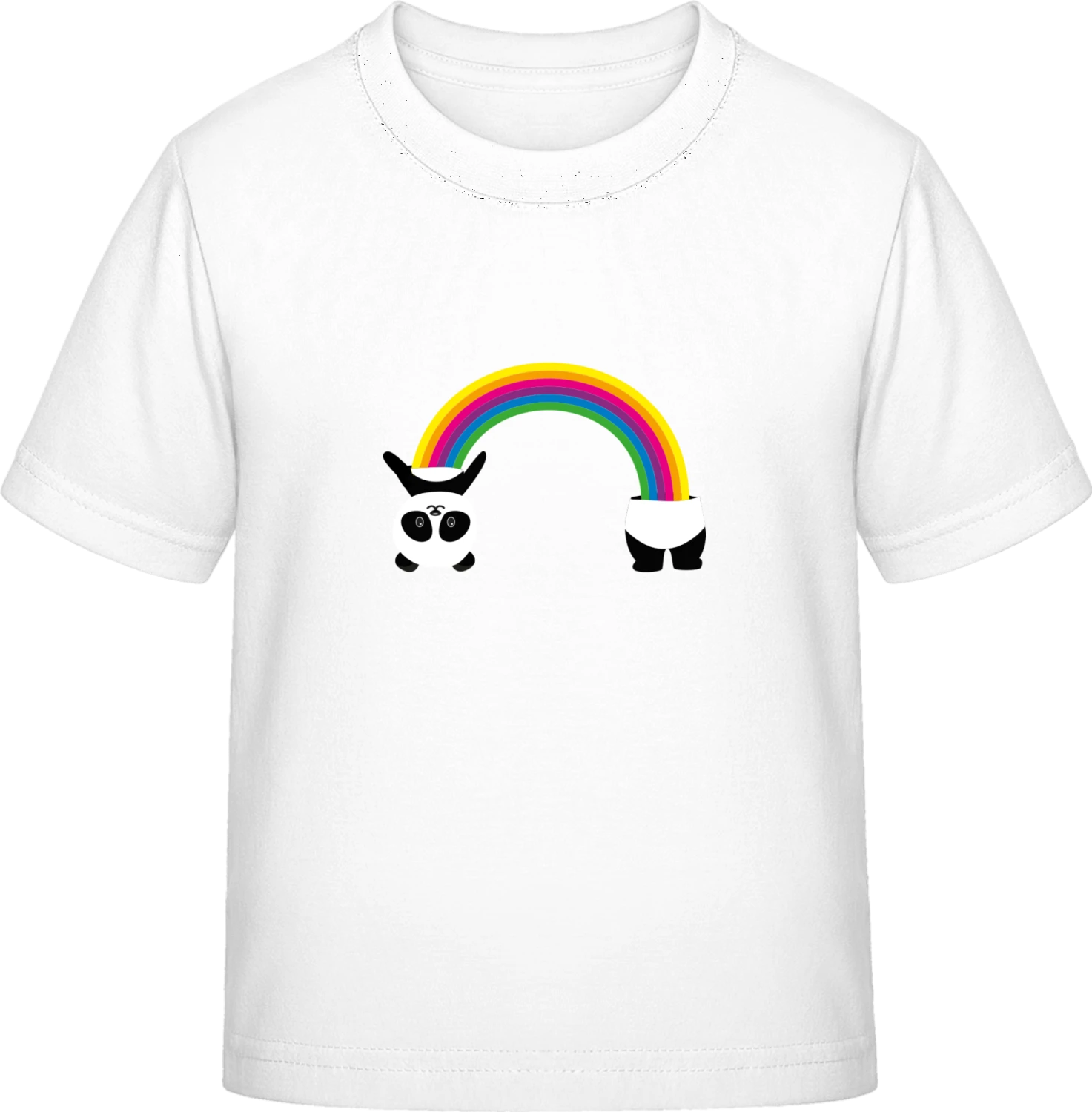 Panda Rainbow Inside - White Exact 190 Kids - Front