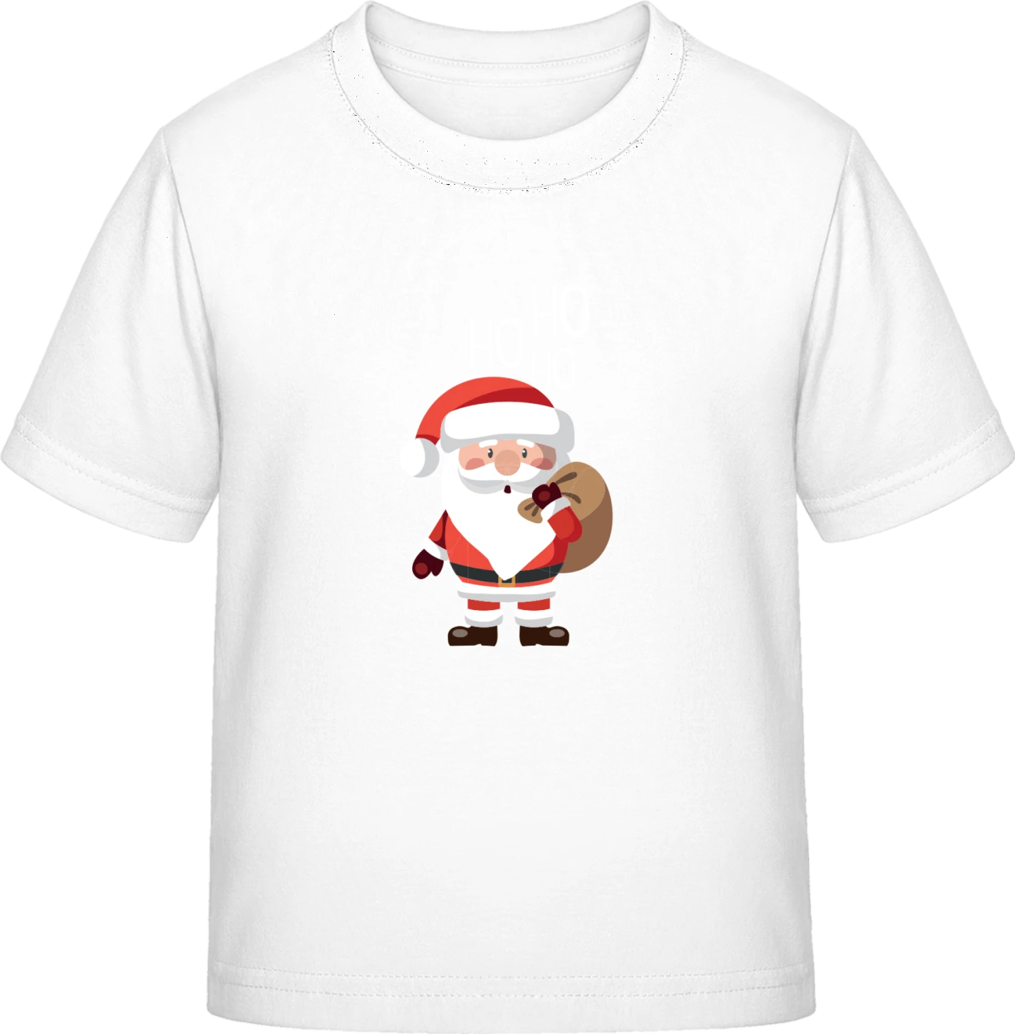 Santa Claus Ho Ho Ho - White Exact 190 Kids - Front