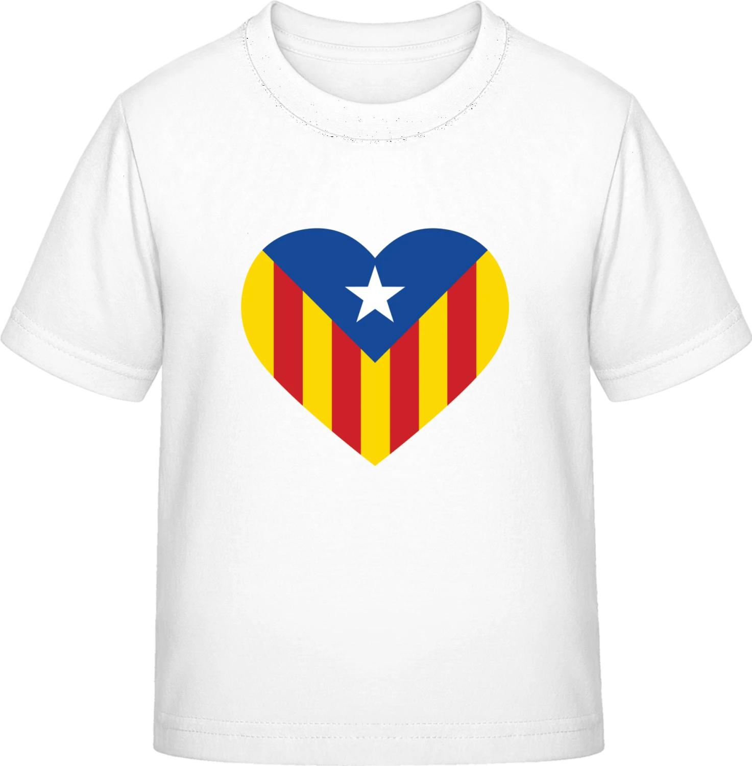 Catalonia Heart - White Exact 190 Kids - Front