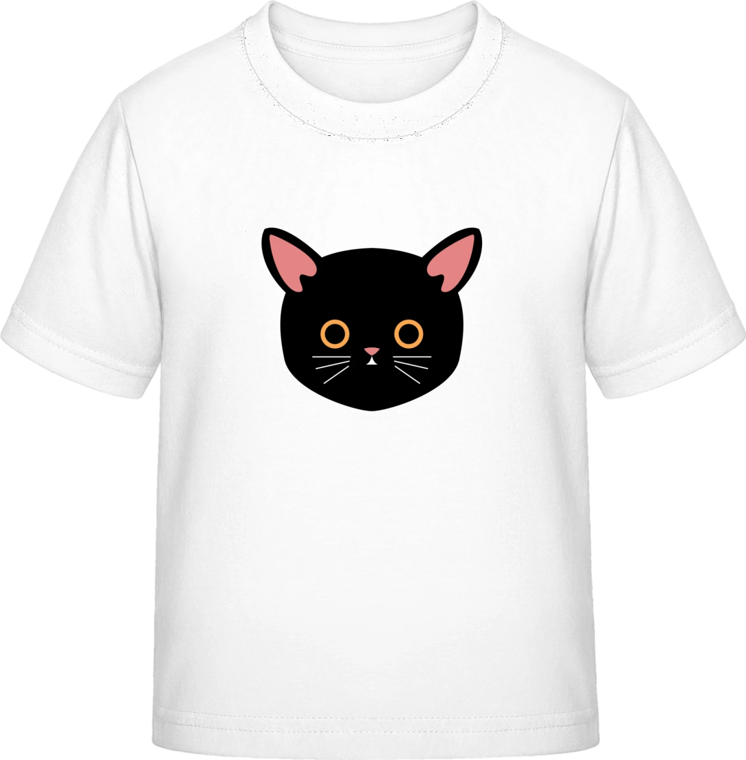 Cute Black Cat - White Exact 190 Kids - Front