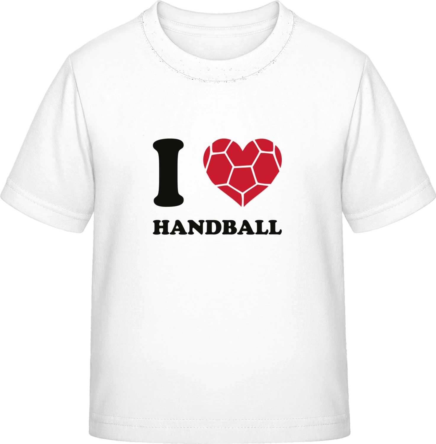 I Love Handball Heart - White Exact 190 Kids - Front