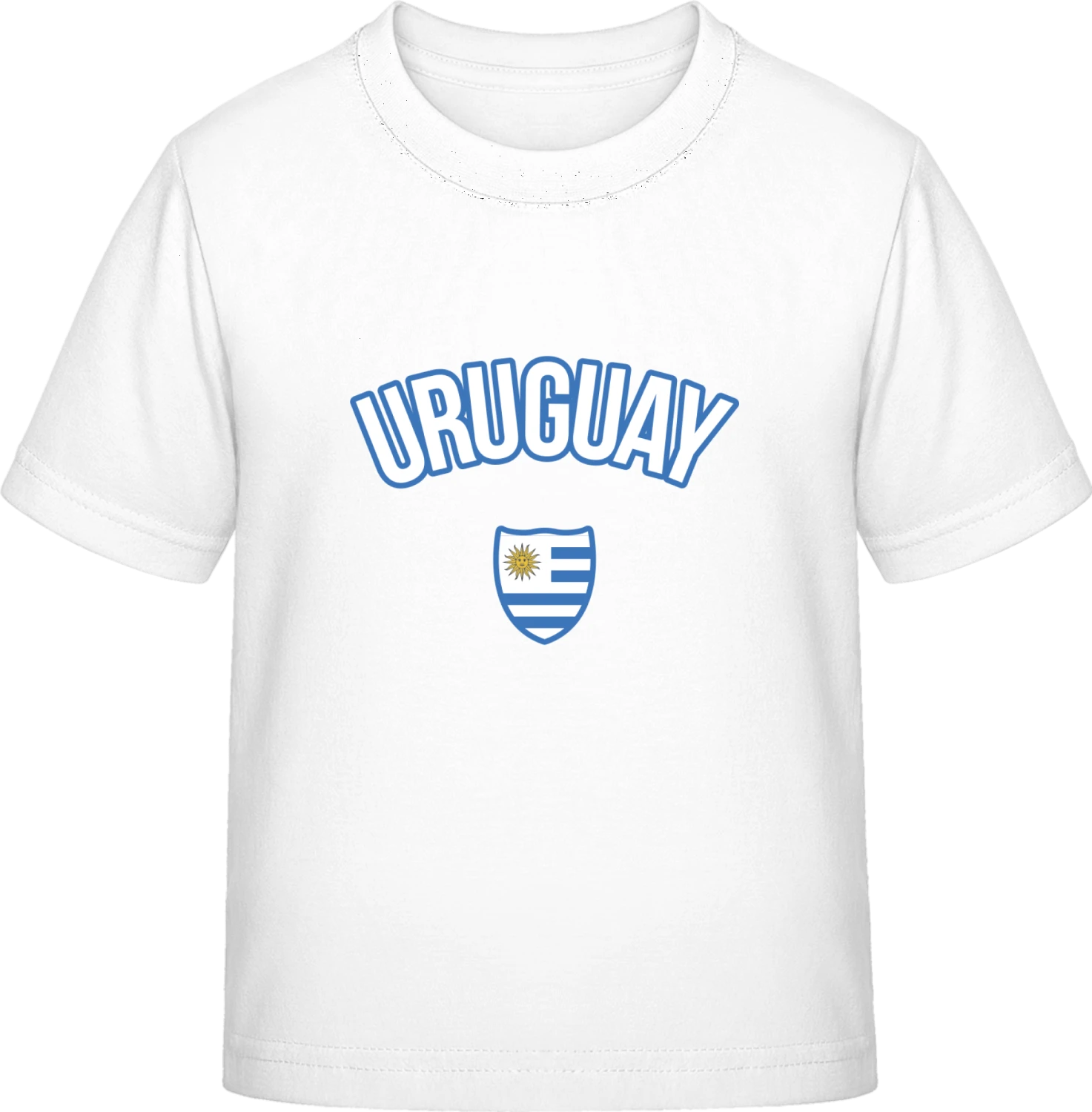 URUGUAY Fan - White Exact 190 Kids - Front