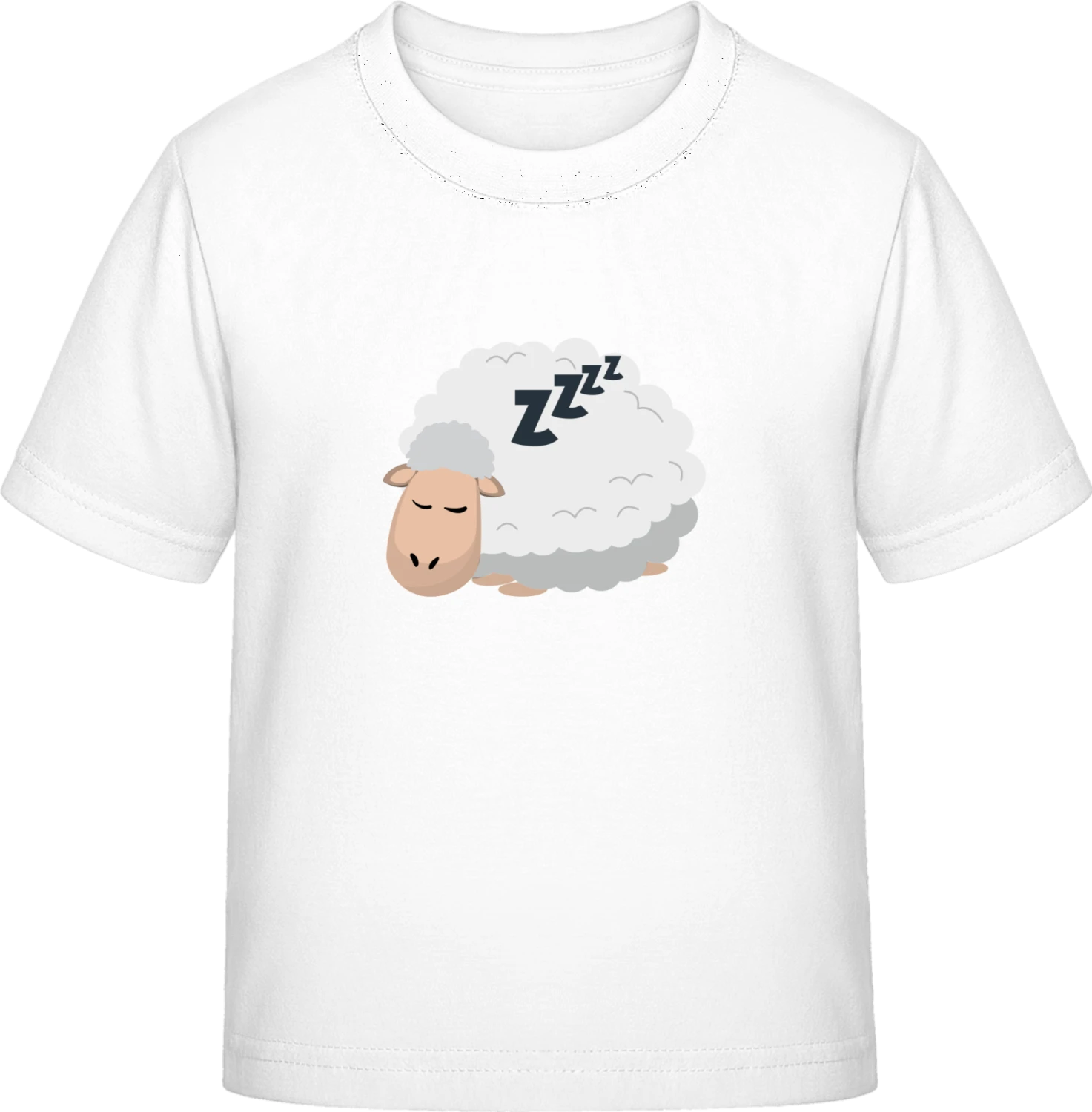 Sleeping Sheep - White Exact 190 Kids - Front