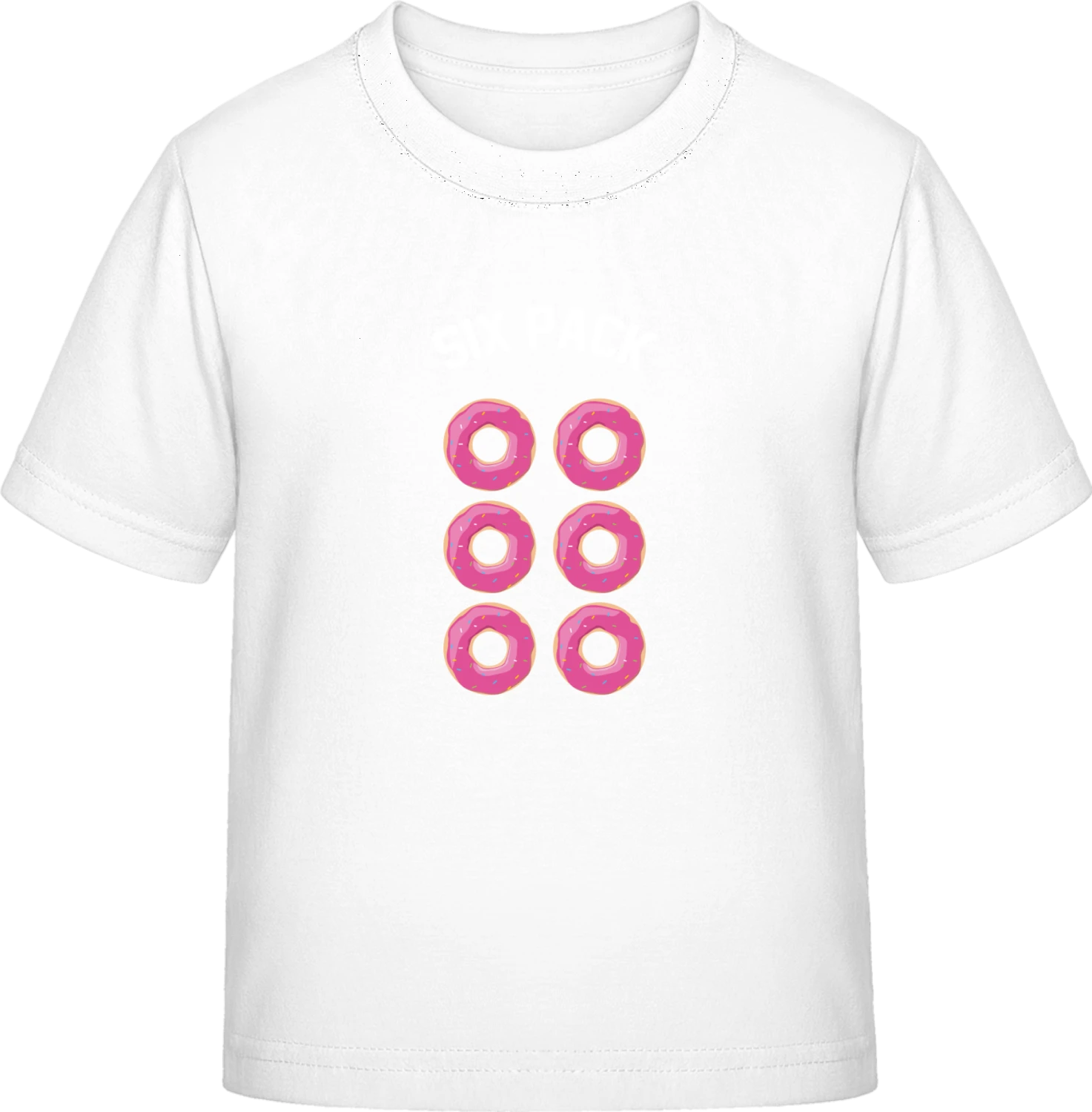 Six Pack Donut - White Exact 190 Kids - Front