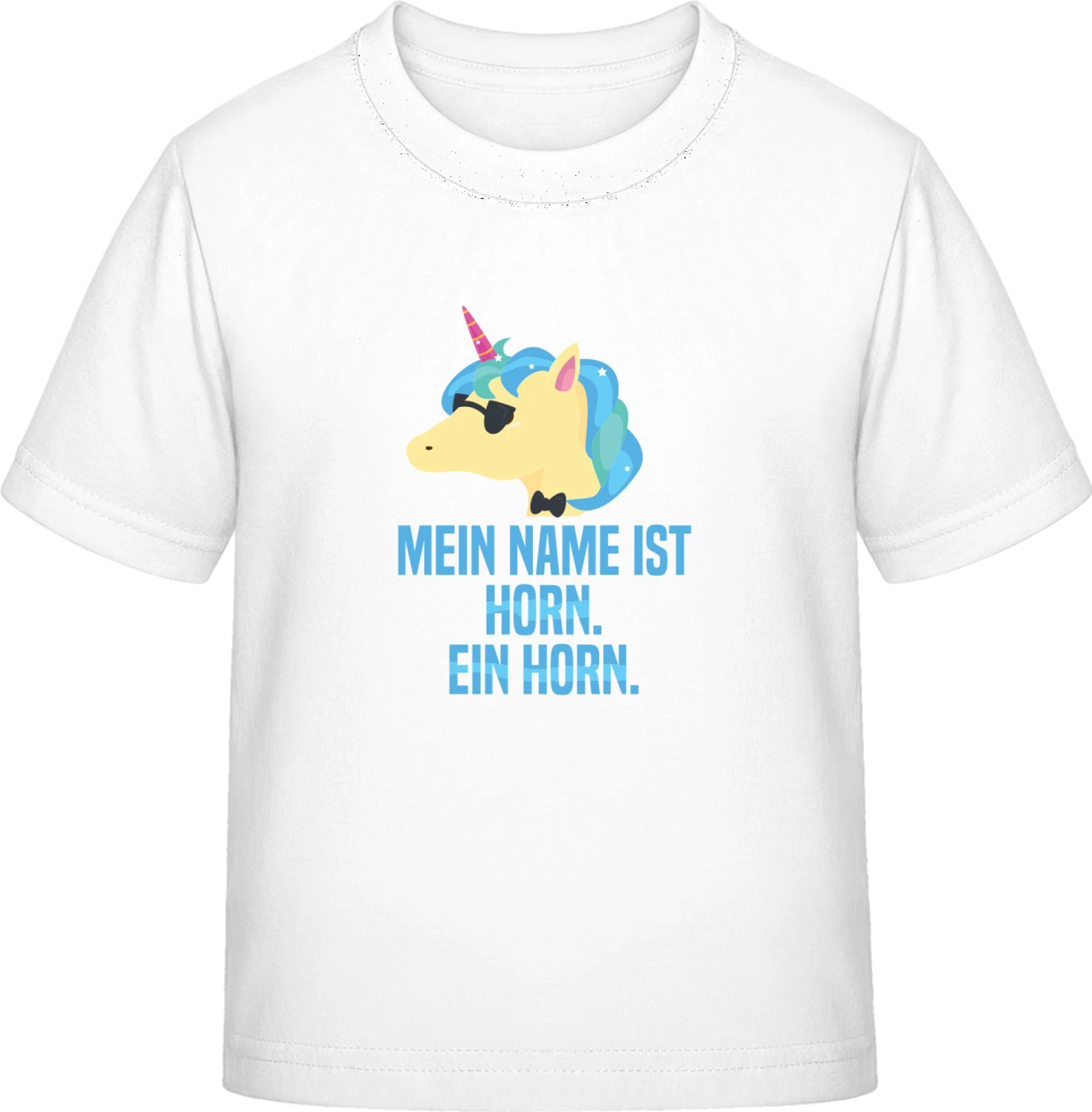 Mein Name ist Horn. Ein Horn - White Exact 190 Kids - Front