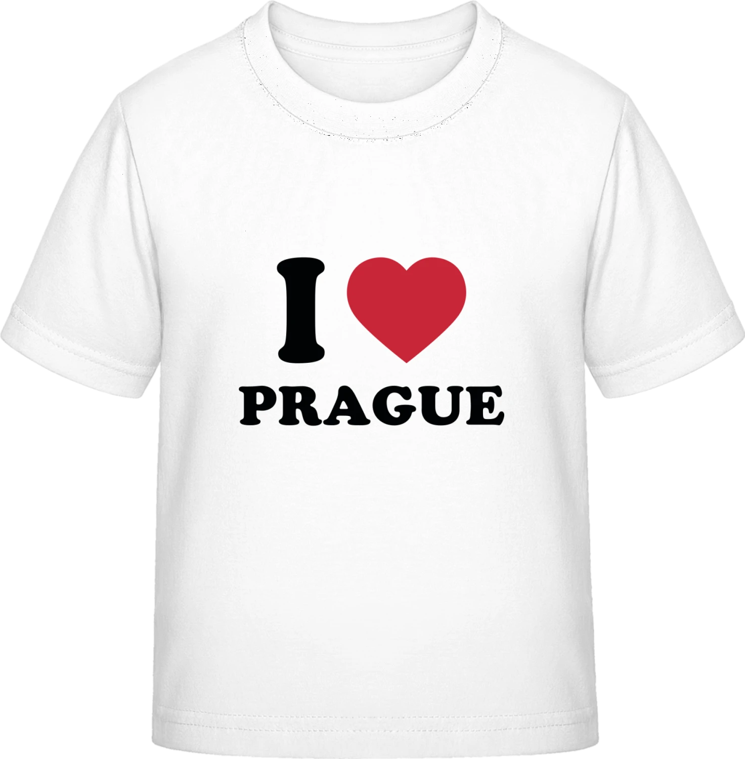 I Love Prague - White Exact 190 Kids - Front