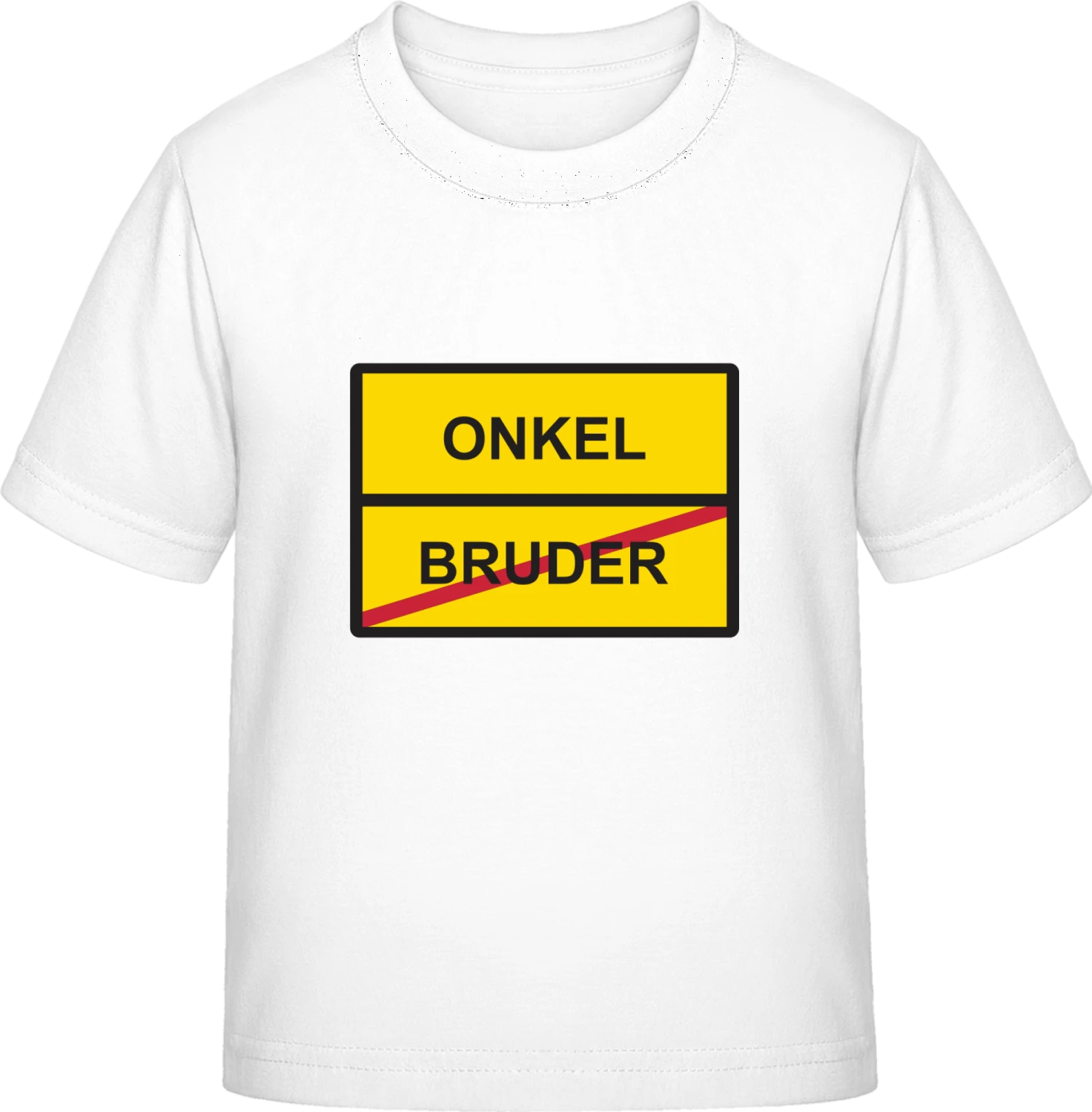 Ortsschild Bruder Onkel - White Exact 190 Kids - Front