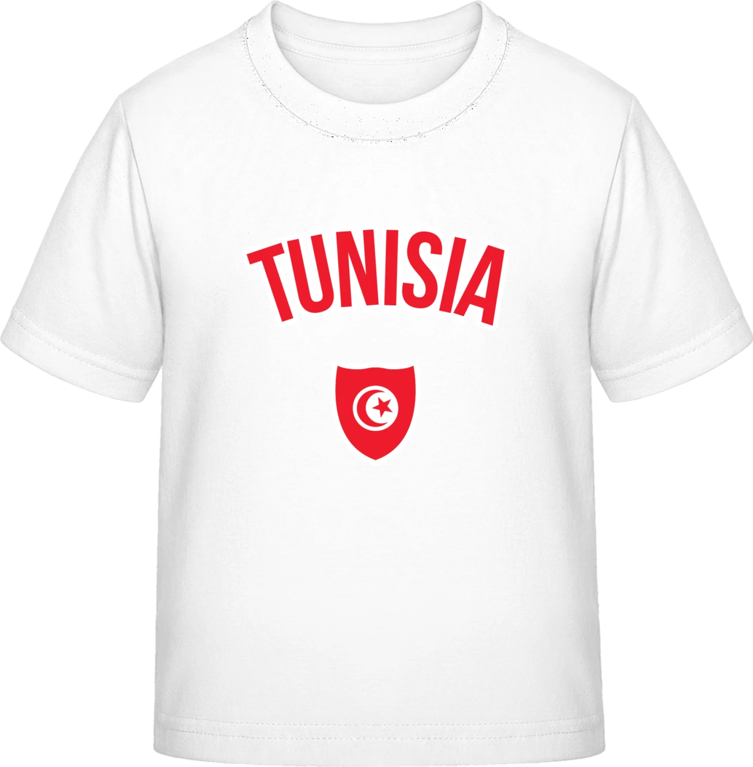 TUNISIA Fan - White Exact 190 Kids - Front