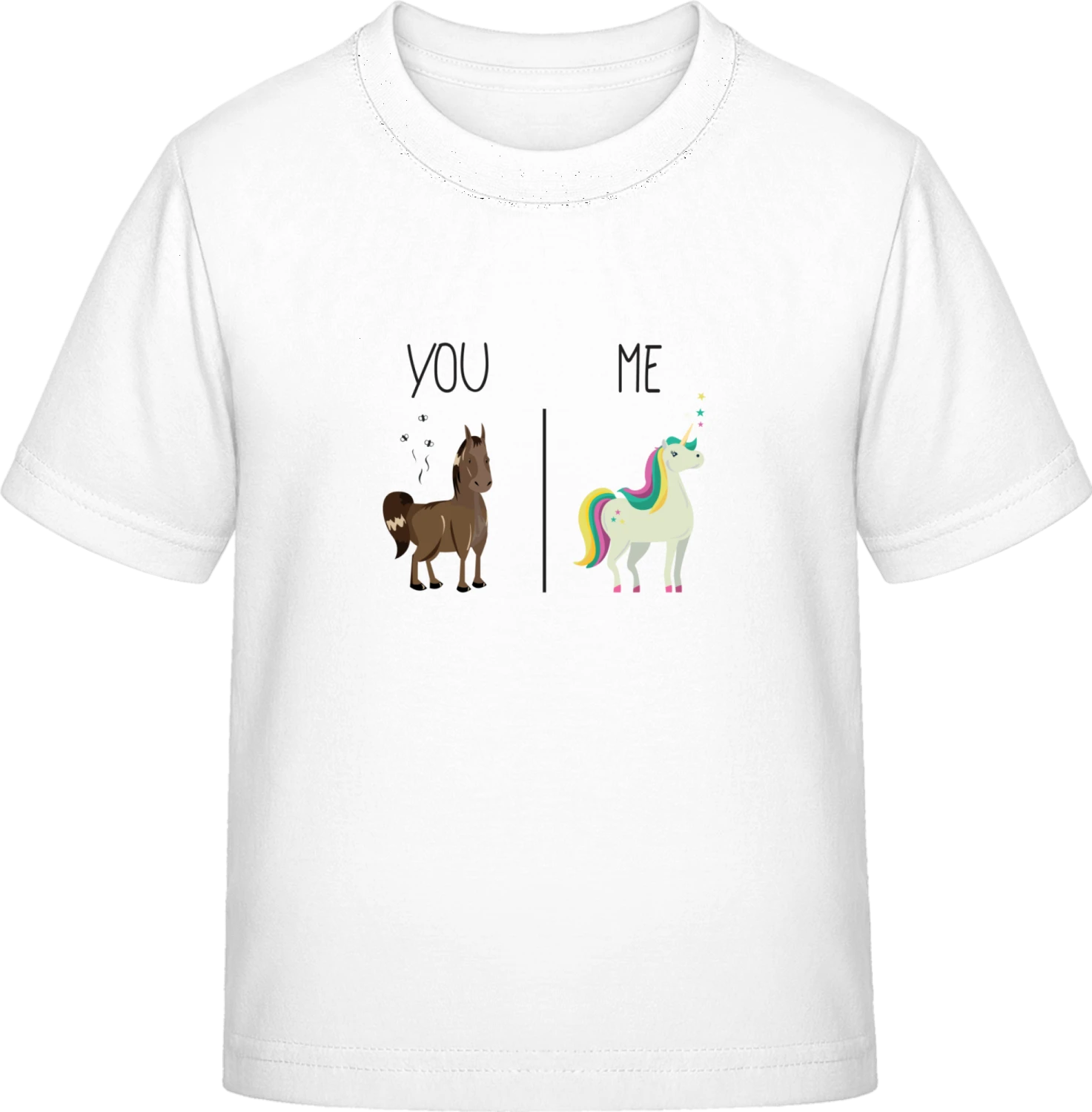 You And Me Horse And Unicorn - White Exact 190 Kids - Front