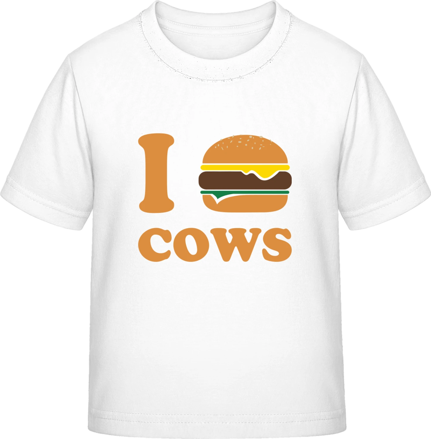 I Eat Cows - White Exact 190 Kids - Front