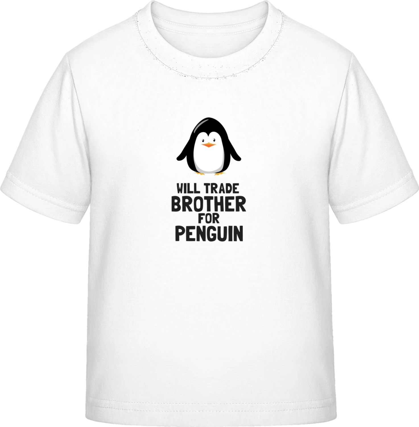 Will Trade Brother For Penguin - White Exact 190 Kids - Front