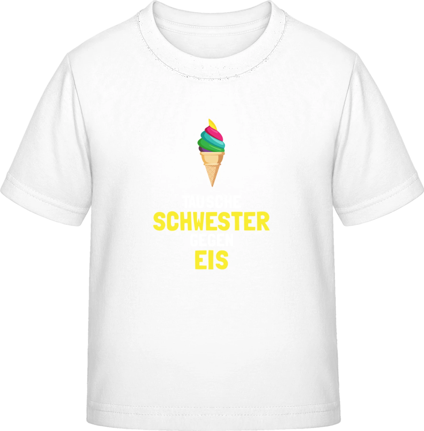 Tausche Schwester gegen Eis - White Exact 190 Kids - Front