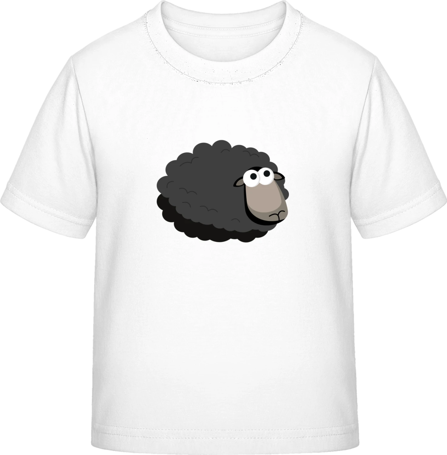 Black Sheep Cute - White Exact 190 Kids - Front