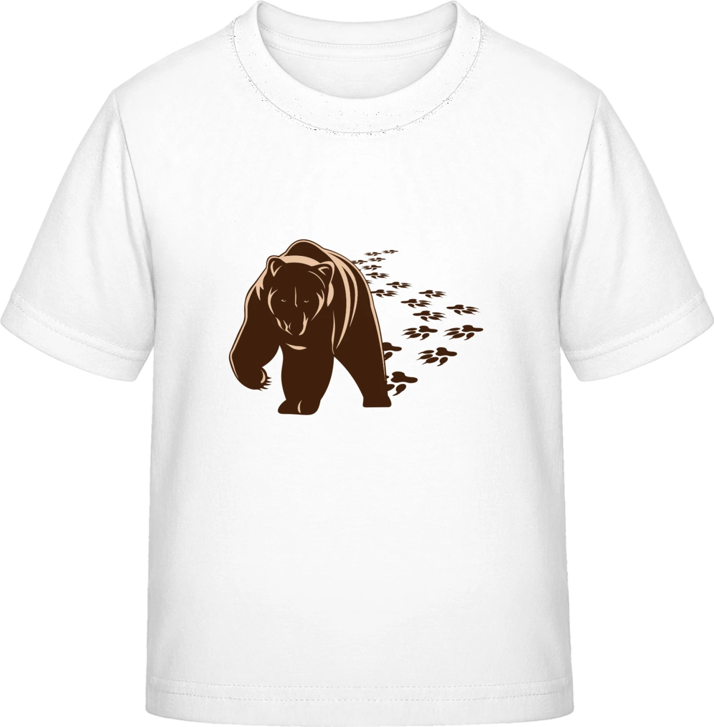 Walking Brown Bear - White Exact 190 Kids - Front