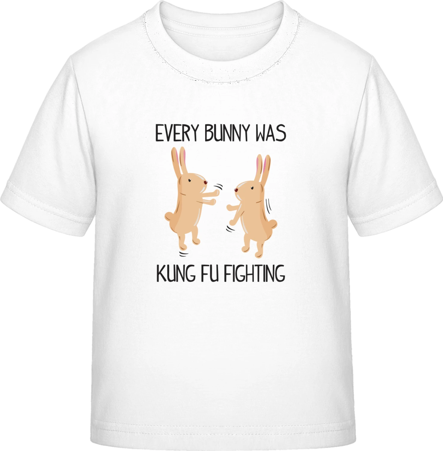 Every Bunny Was Kung Fu Fighting - White Exact 190 Kids - Front