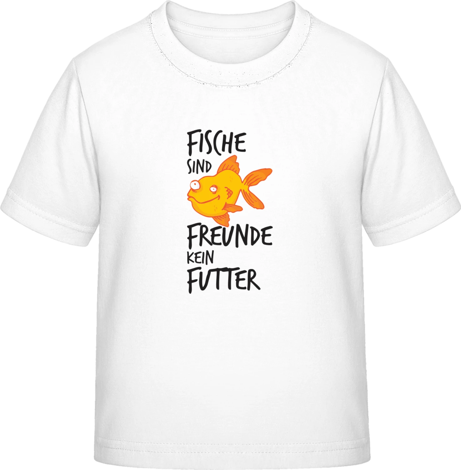 Fische sind Freunde kein Futter - White Exact 190 Kids - Front