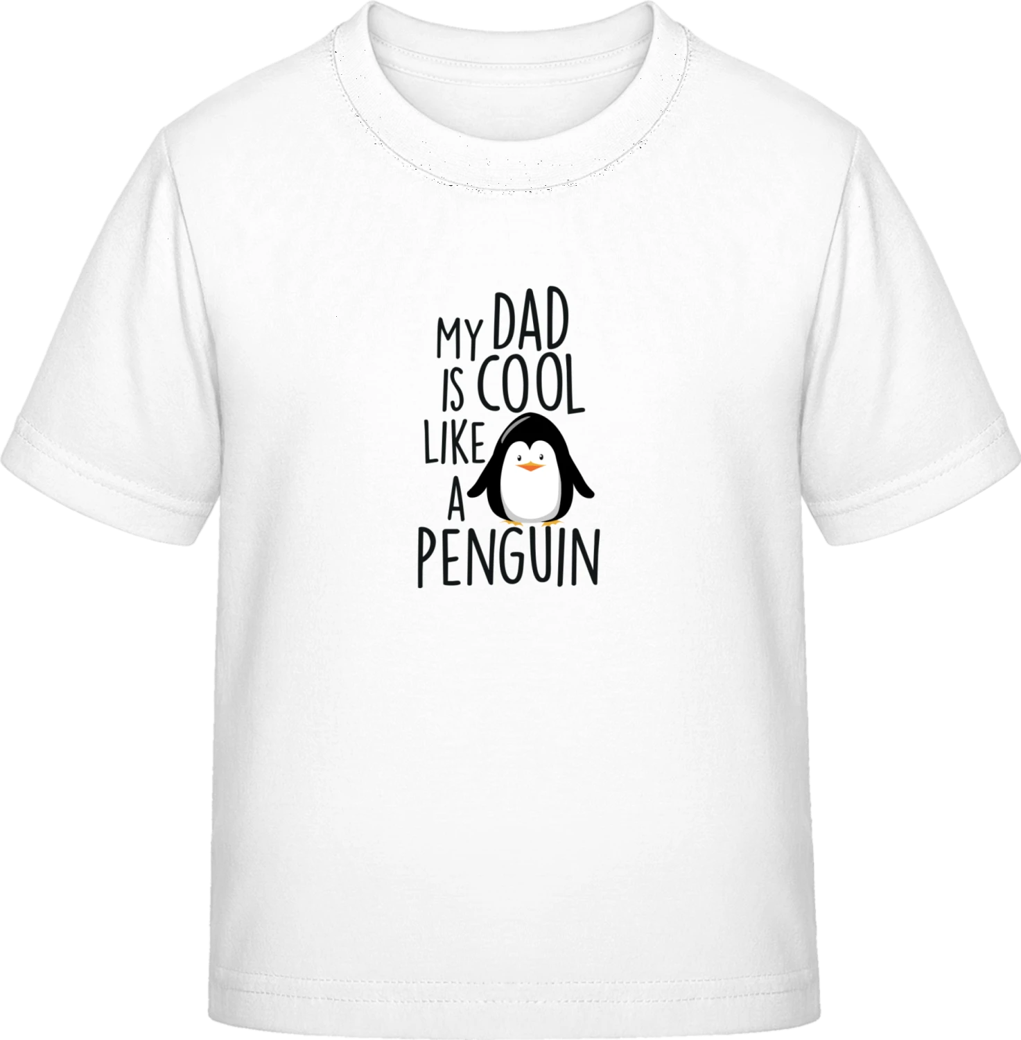 My Dad Is Cool Like A Penguin - White Exact 190 Kids - Front