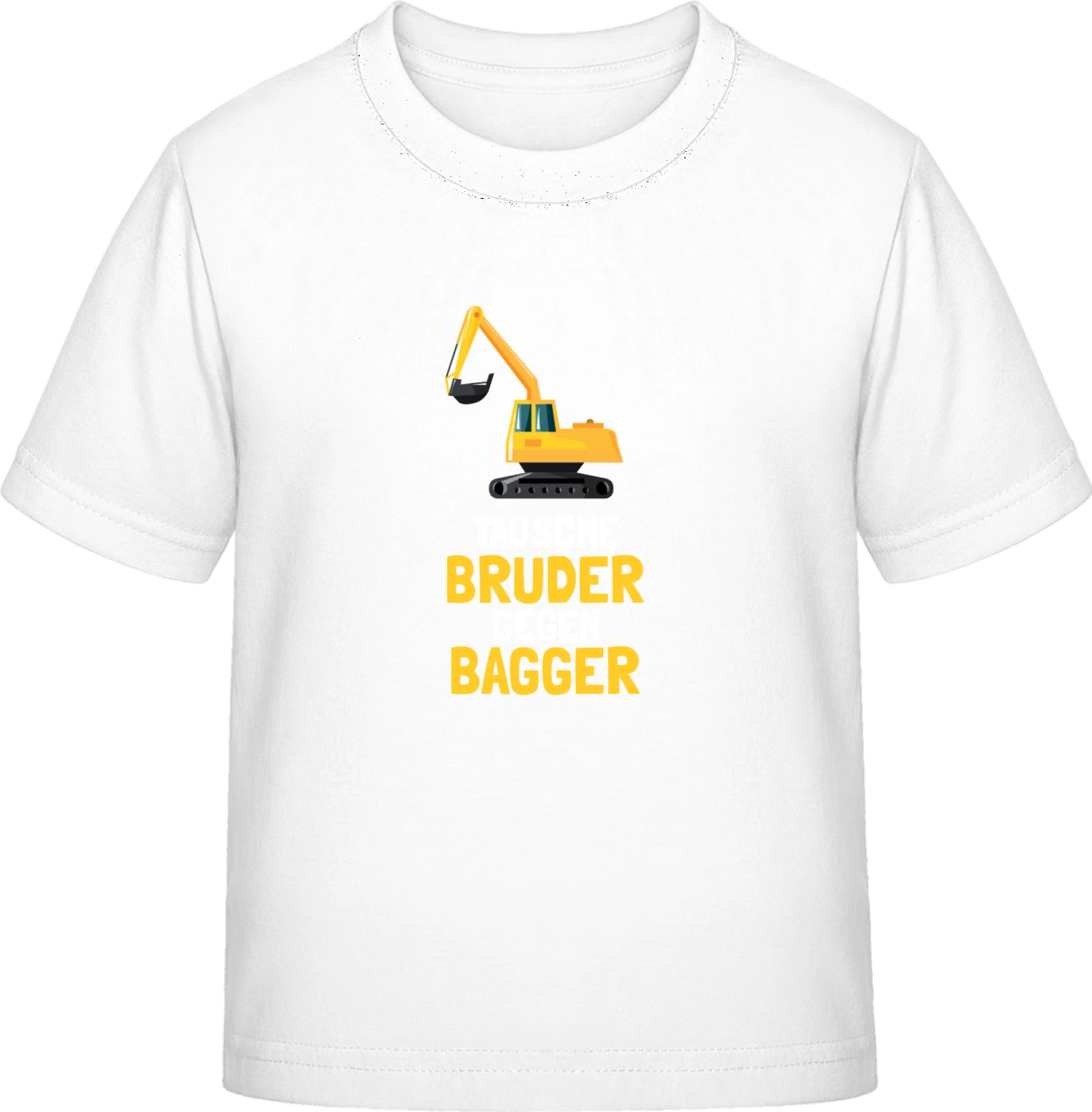 Tausche Bruder gegen Bagger - White Exact 190 Kids - Front