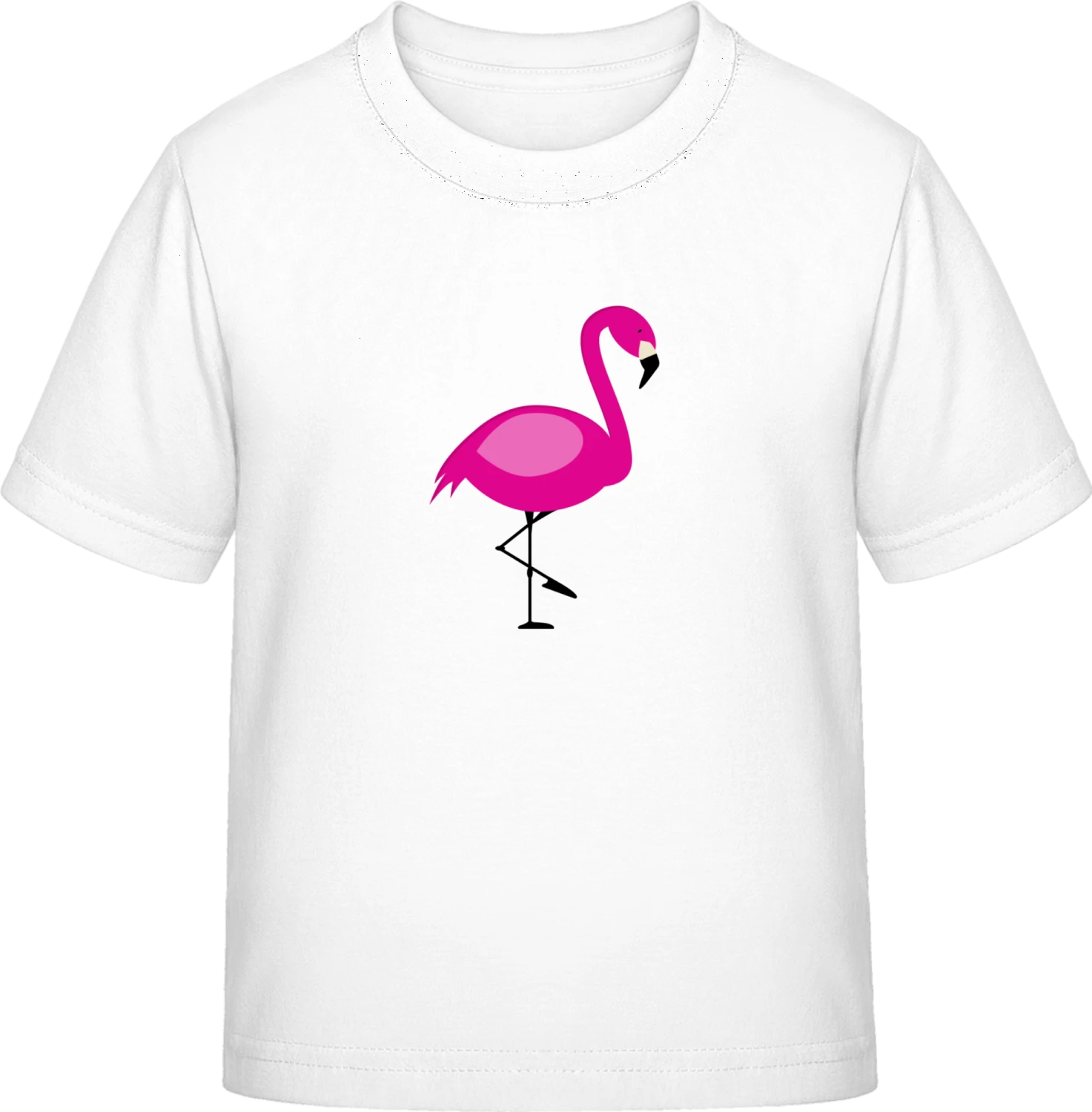 Pink Flamingo Illustration - White Exact 190 Kids - Front