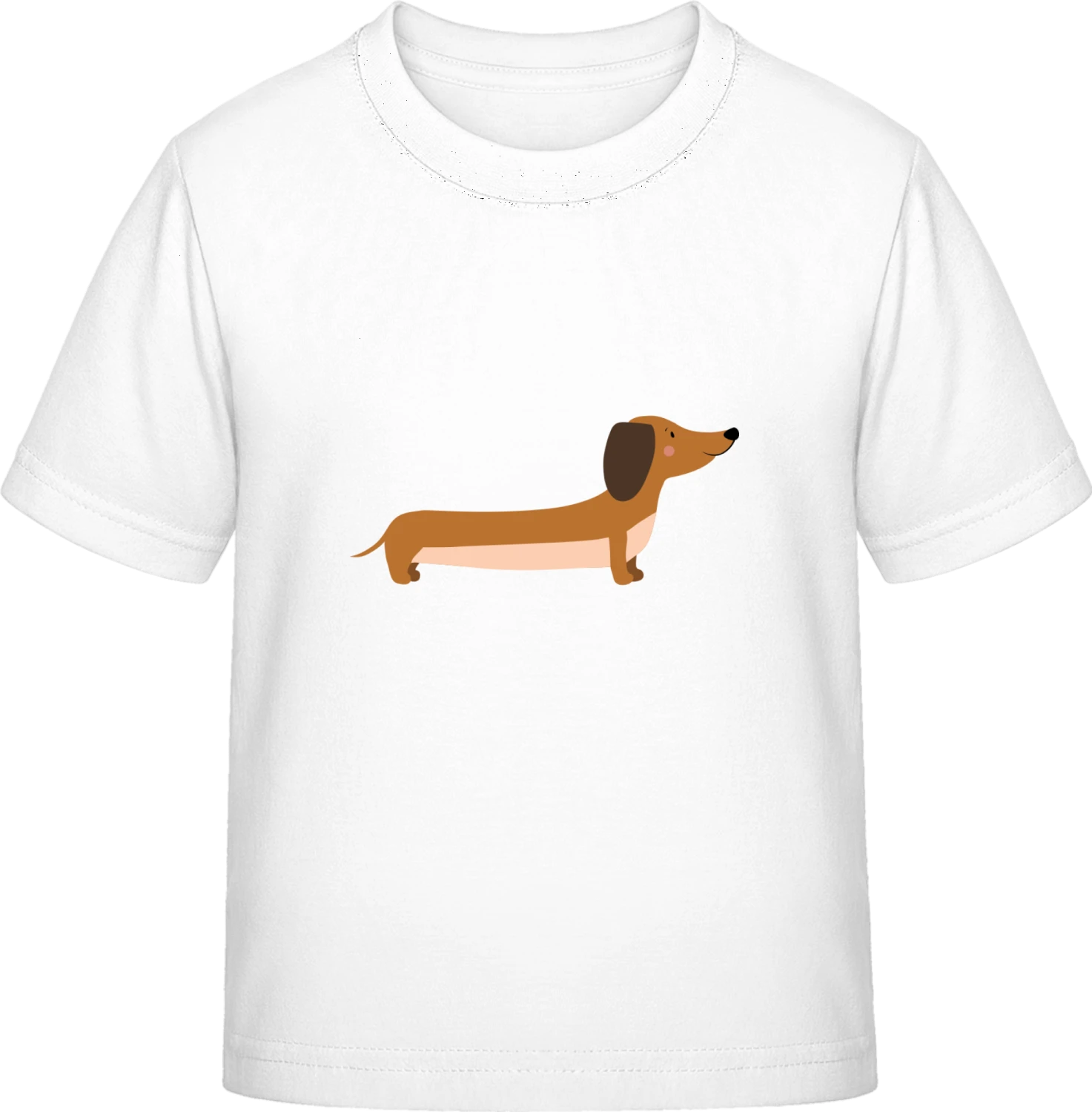 Cute Dachshund - White Exact 190 Kids - Front