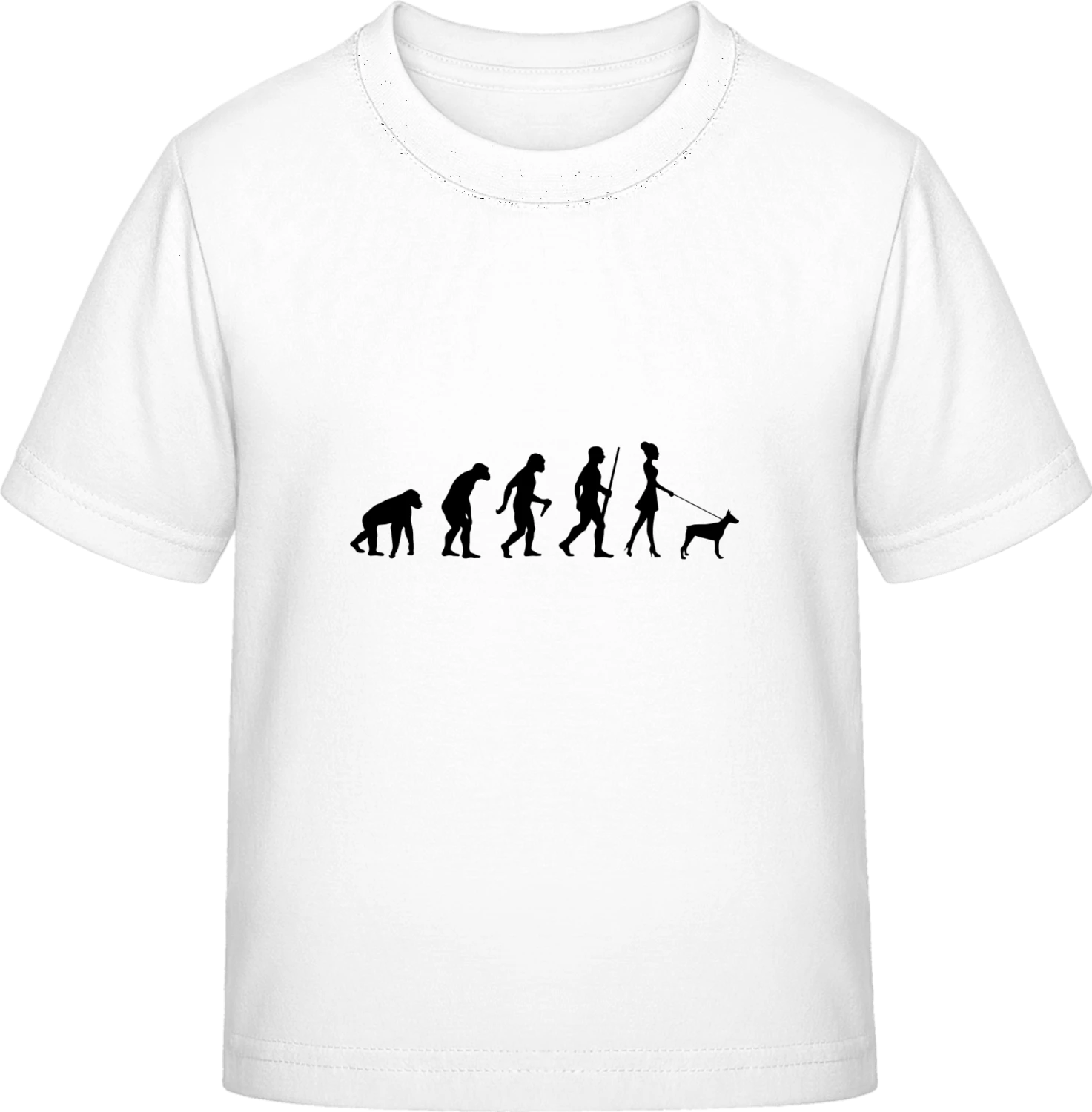 Dog Walking Evolution Female - White Exact 190 Kids - Front