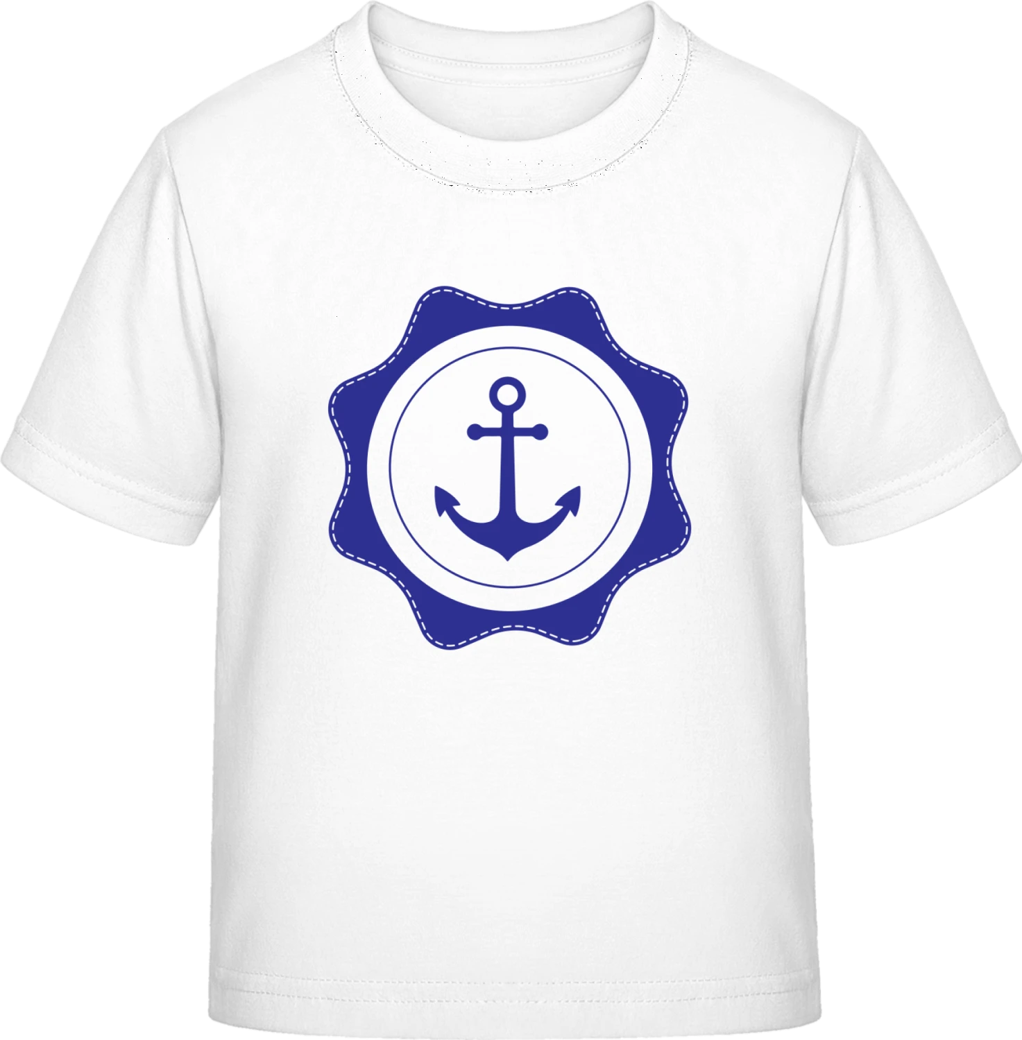 Anchor Logo - White Exact 190 Kids - Front