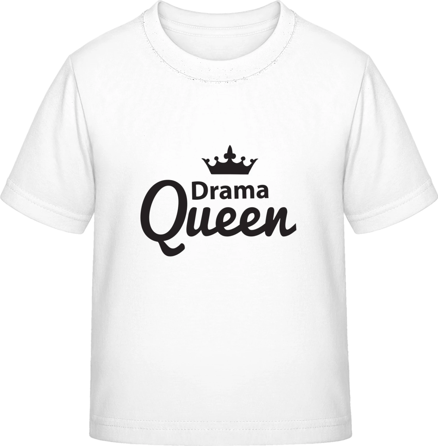 Drama Queen Crown - White Exact 190 Kids - Front