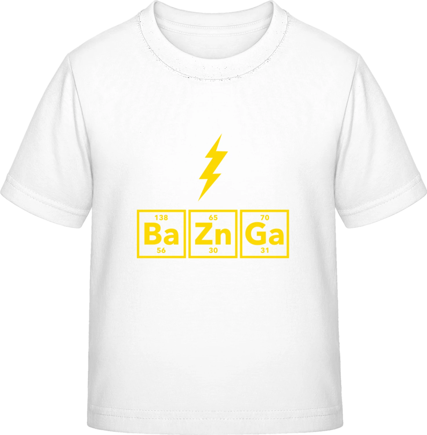 BaZnGa Bazinga Flash - White Exact 190 Kids - Front