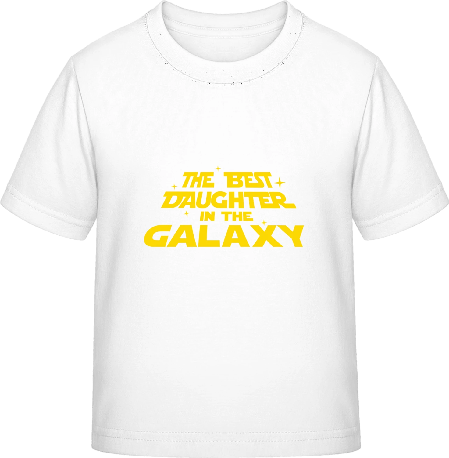 The Best Daughter In The Galaxy - White Exact 190 Kids - Front