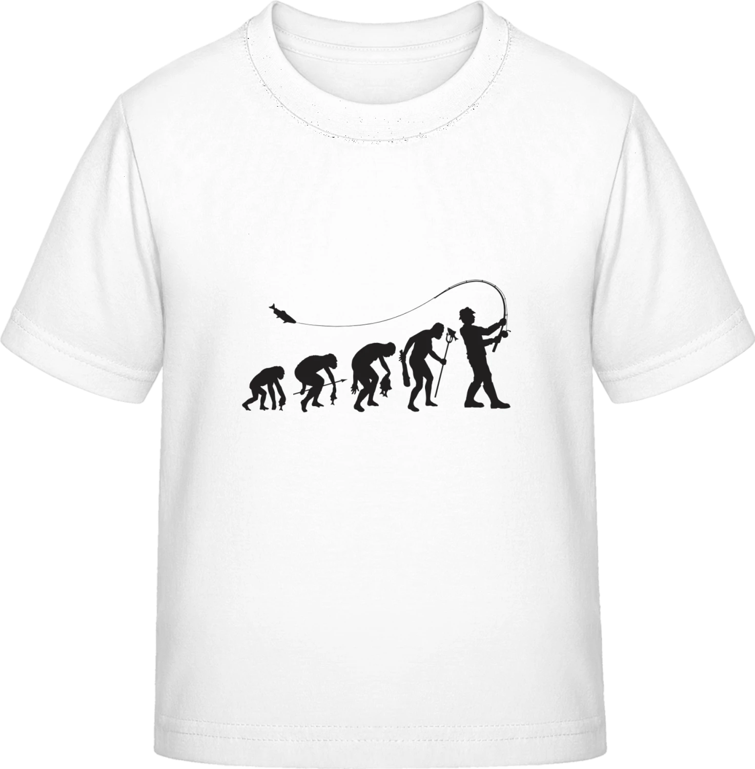 History of Fishing - White Exact 190 Kids - Front