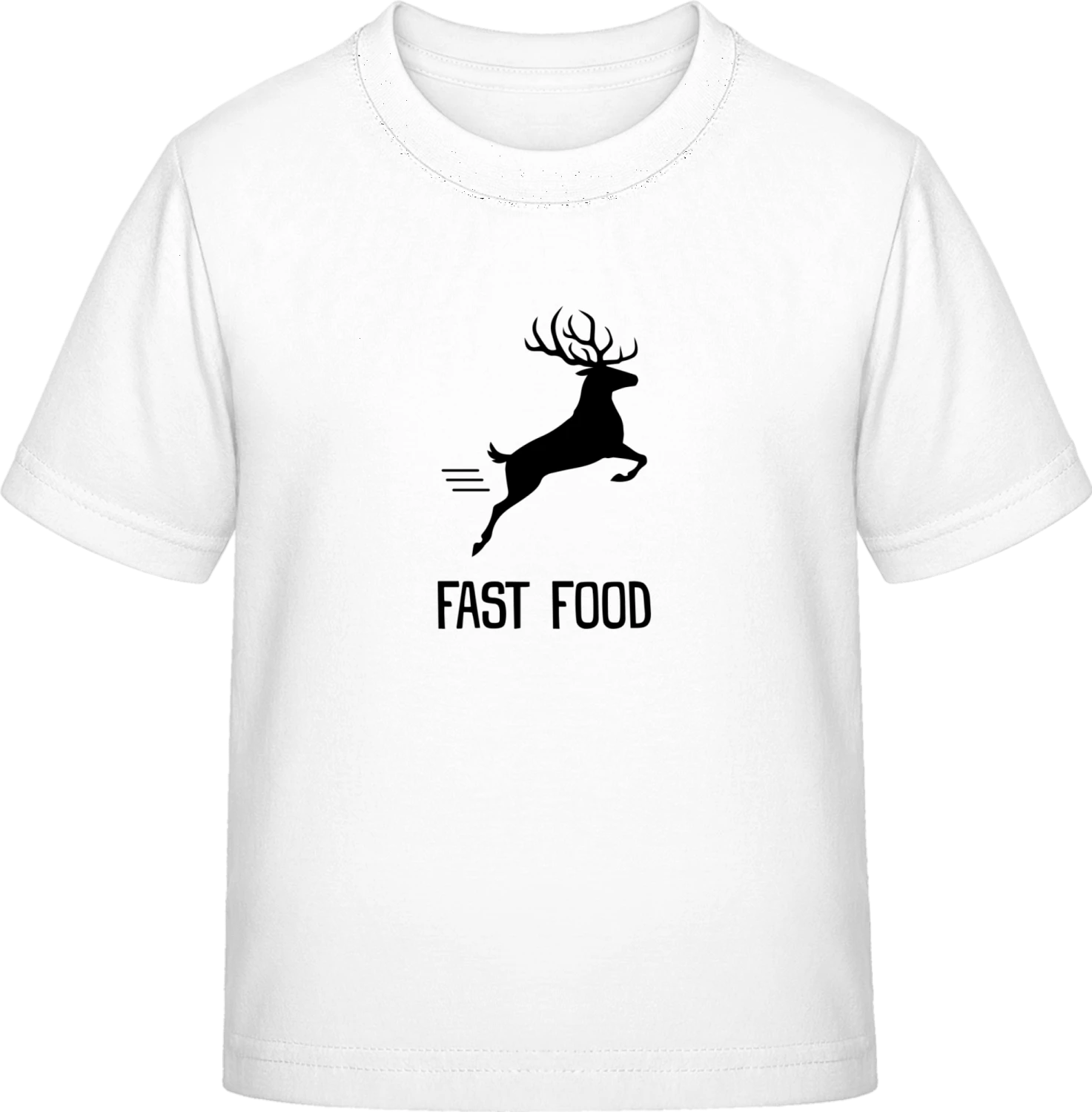 Fast Food Deer - White Exact 190 Kids - Front