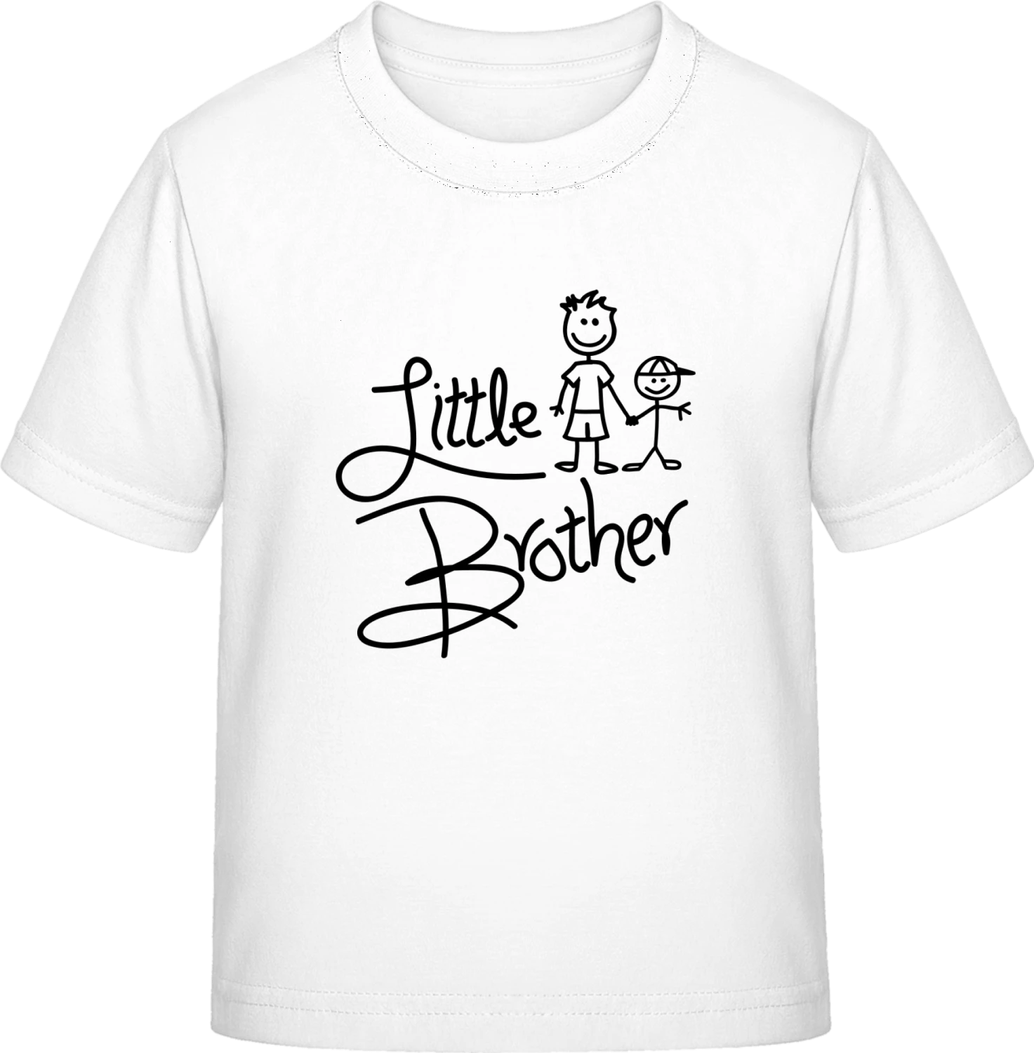 Little Brother Drawing - White Exact 190 Kids - Front