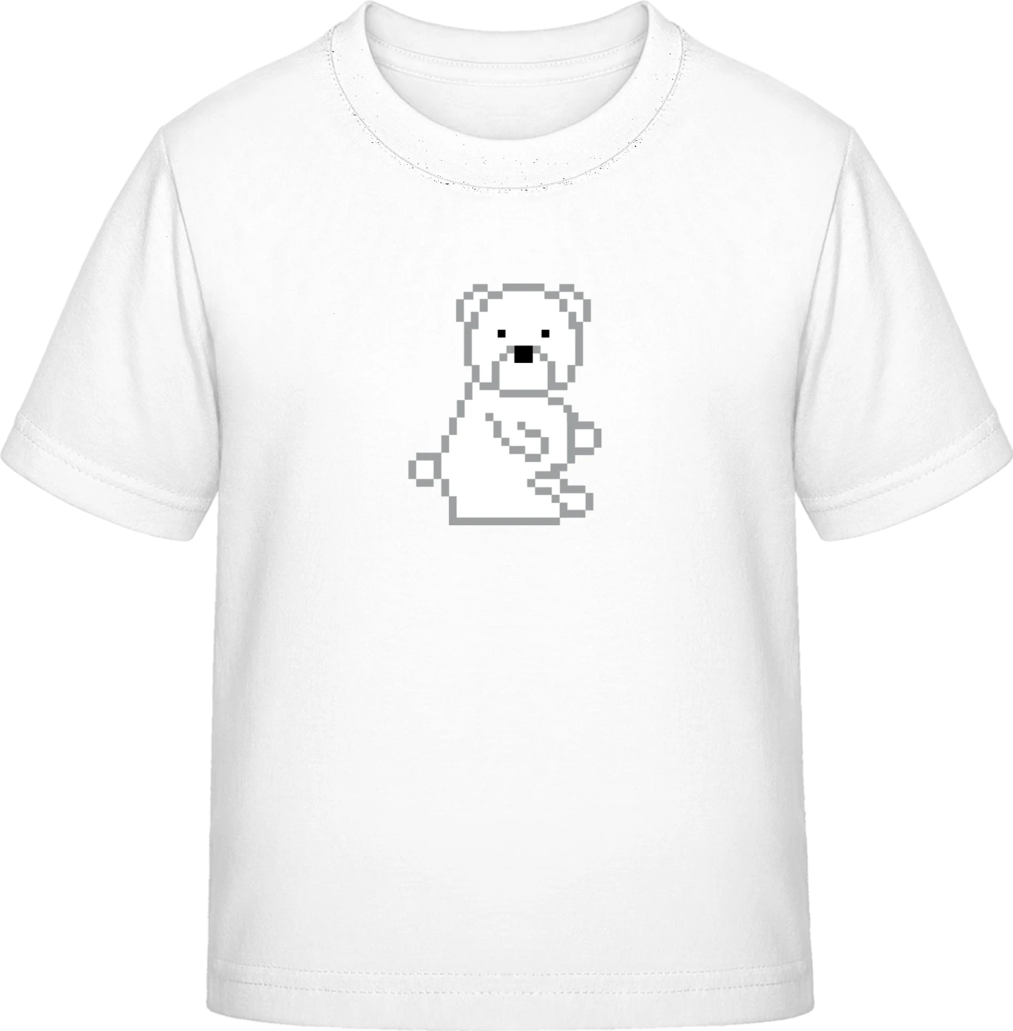 Pixel Ice Bear - White Exact 190 Kids - Front