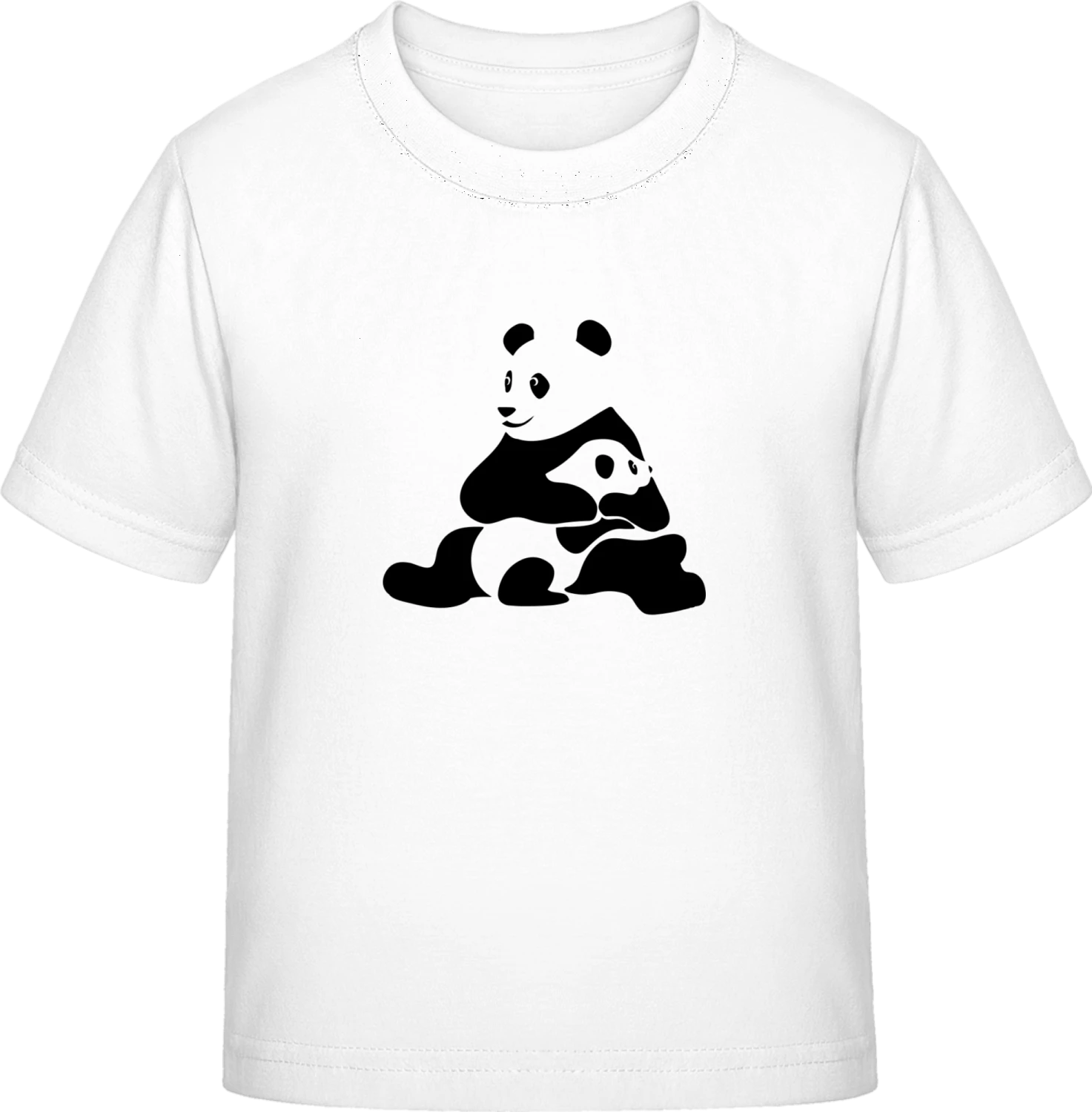 Panda Mama And Baby - White Exact 190 Kids - Front