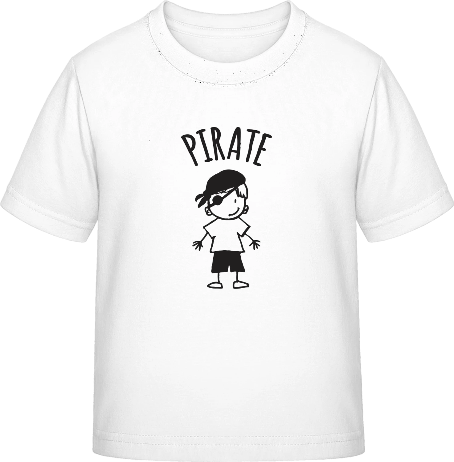 Pirate Boy - White Exact 190 Kids - Front