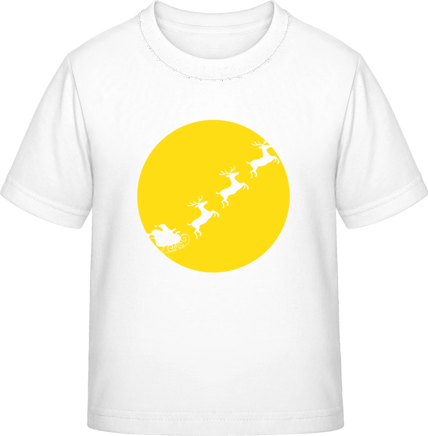 Santa In Moonlight - White Exact 190 Kids - Front