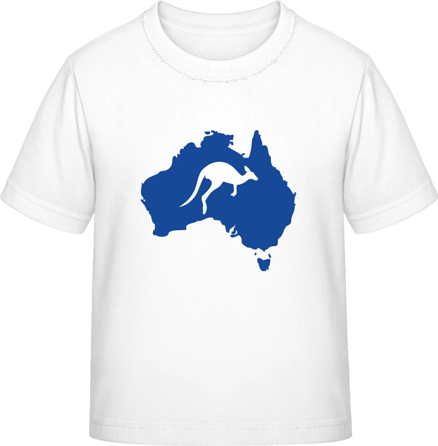 Kangaroo On Australia Map - White Exact 190 Kids - Front