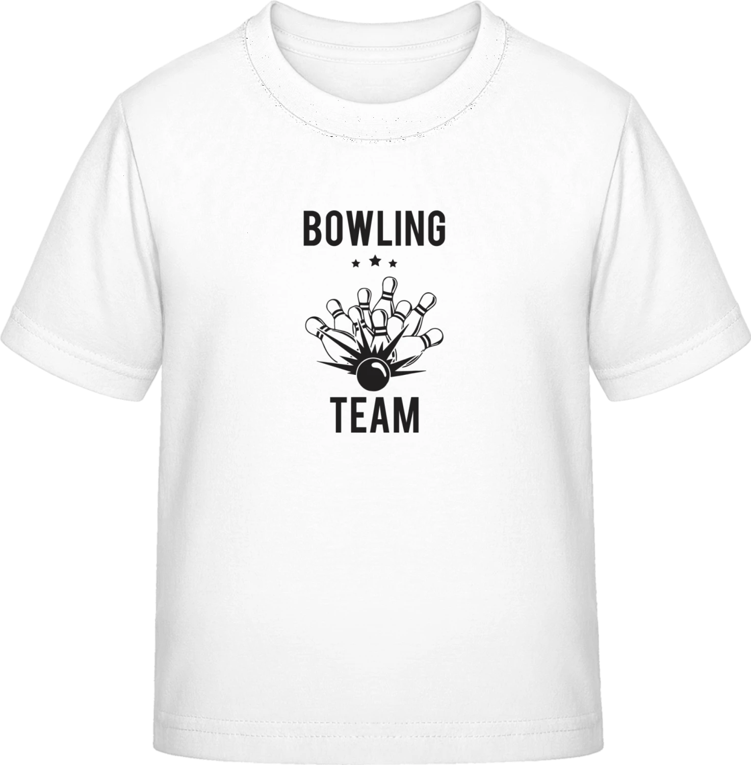 Stars Bowling Team - White Exact 190 Kids - Front