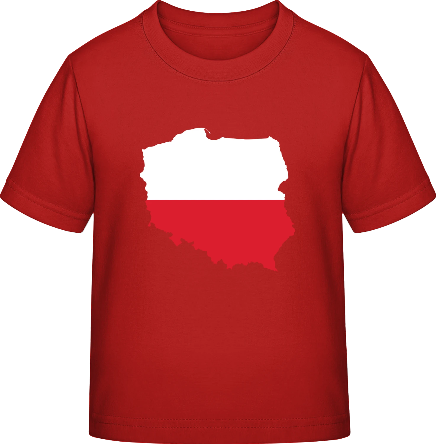 Poland Map - Red Exact 190 Kids - Front