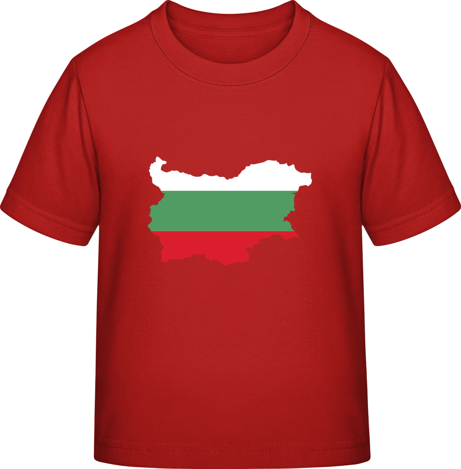 Bulgaria Map - Red Exact 190 Kids - Front