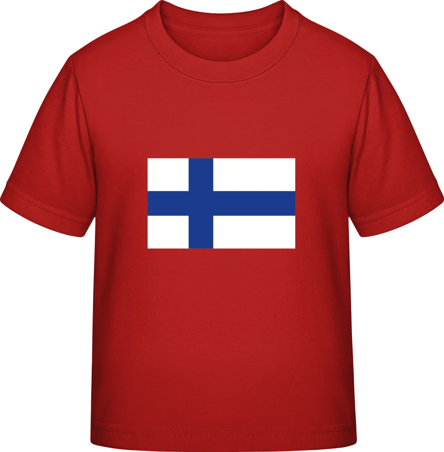 Finland Flag - Red Exact 190 Kids - Front