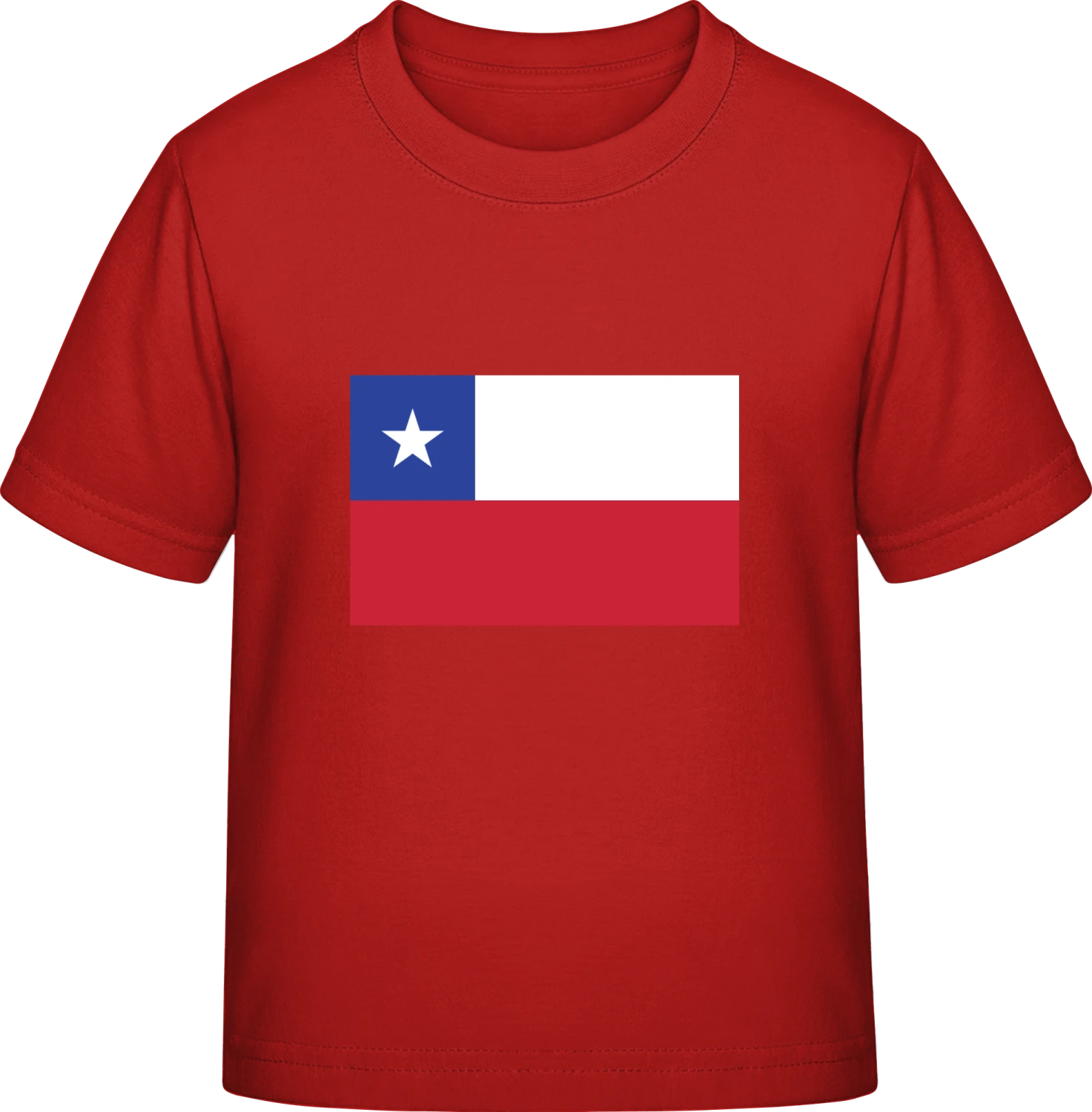 Chile Flag - Red Exact 190 Kids - Front