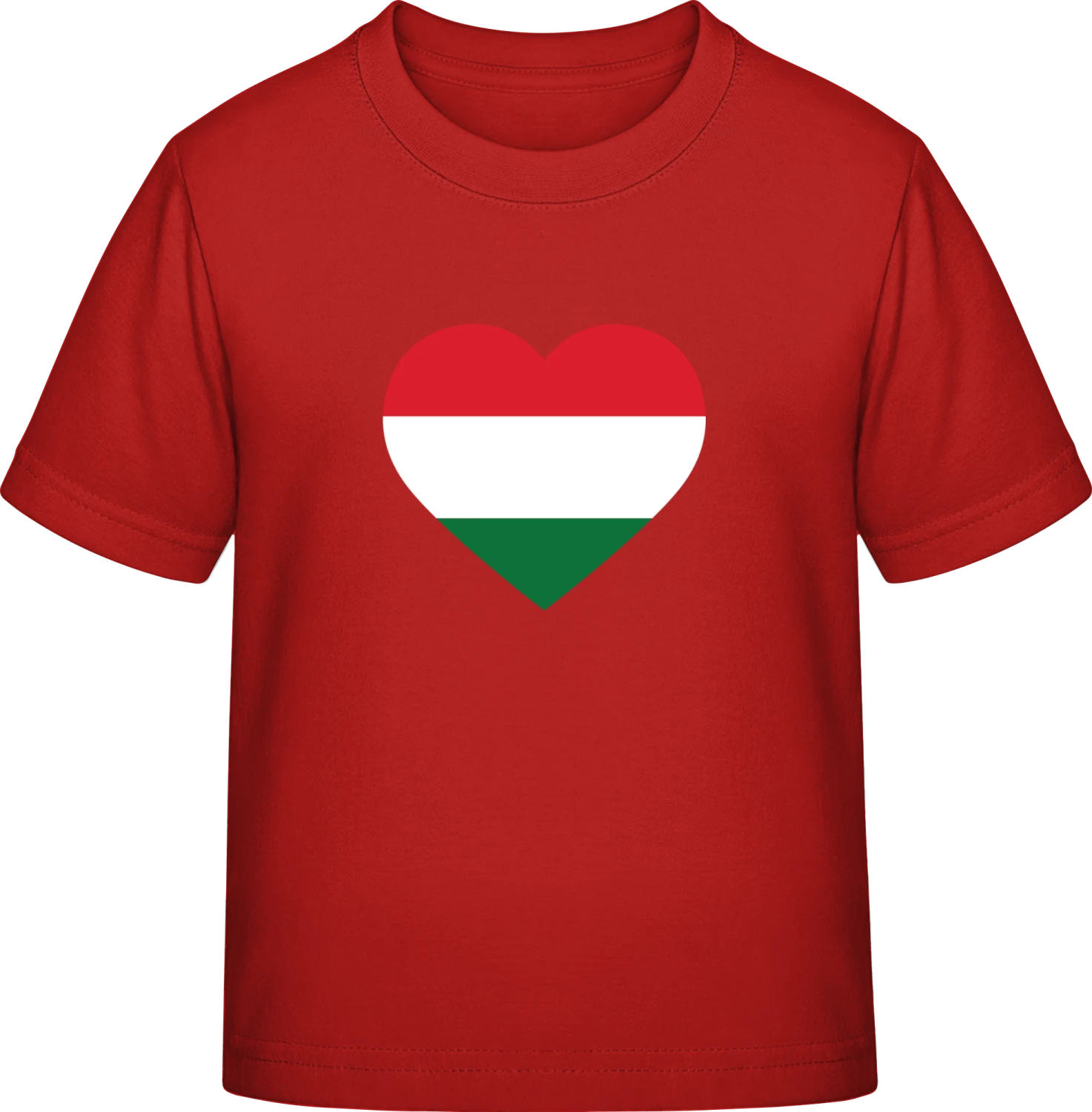 Hungary Heart - Red Exact 190 Kids - Front