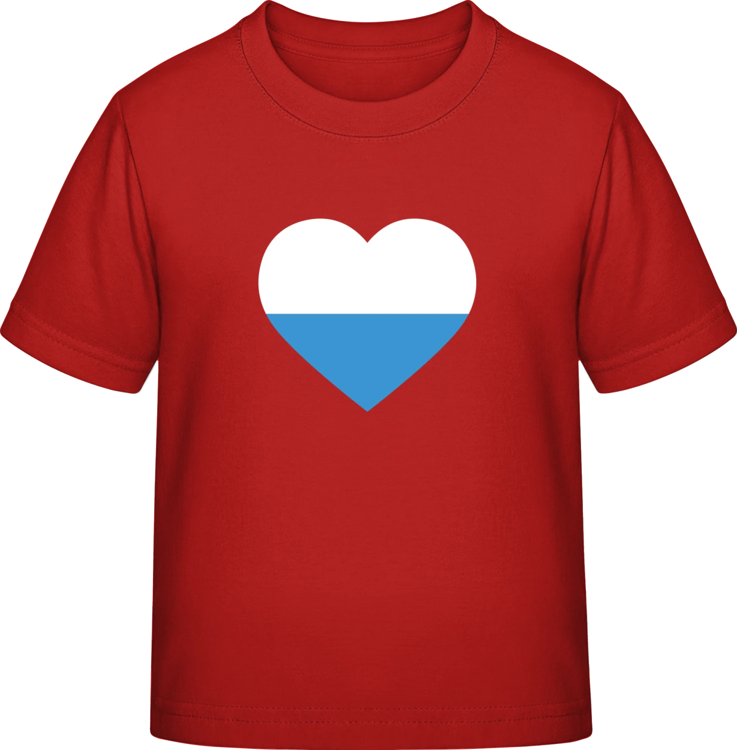 San Marino Heart Flag - Red Exact 190 Kids - Front