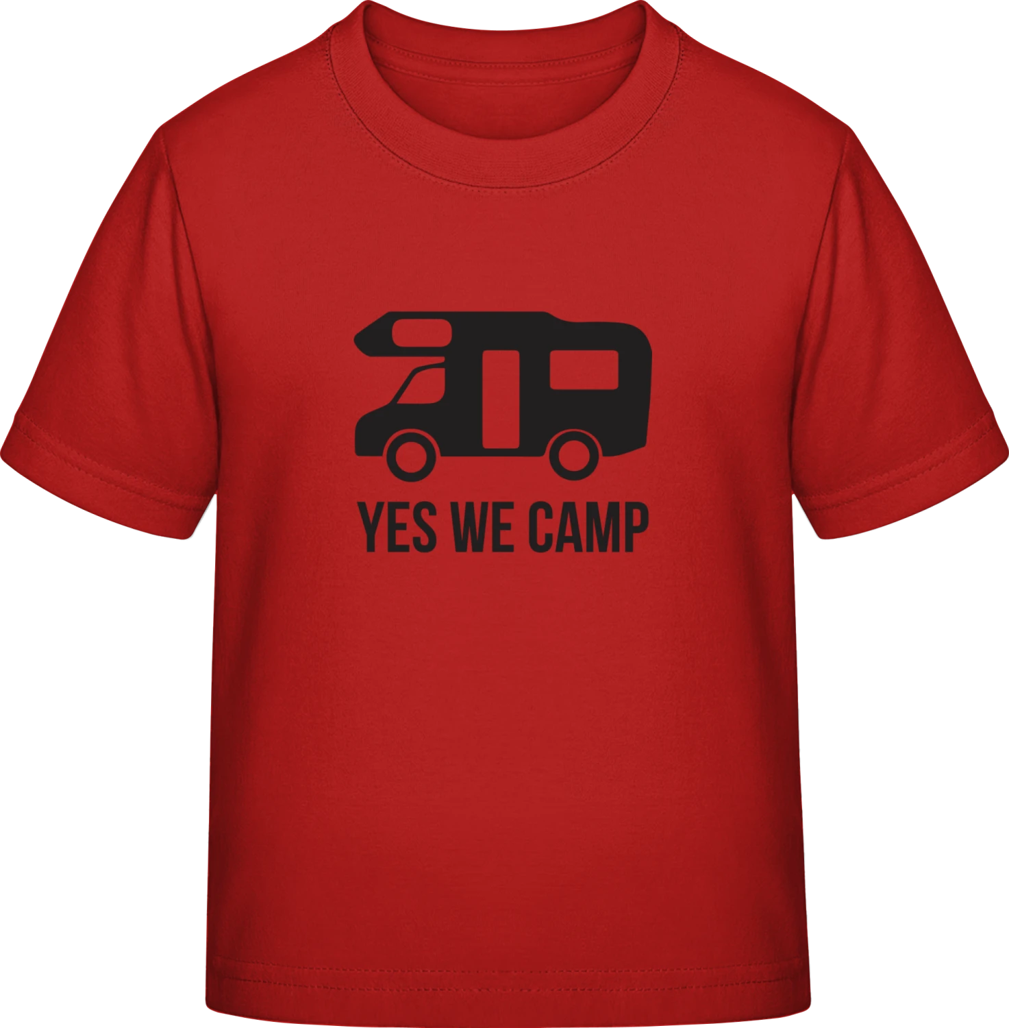 Yes We Camp - Red Exact 190 Kids - Front