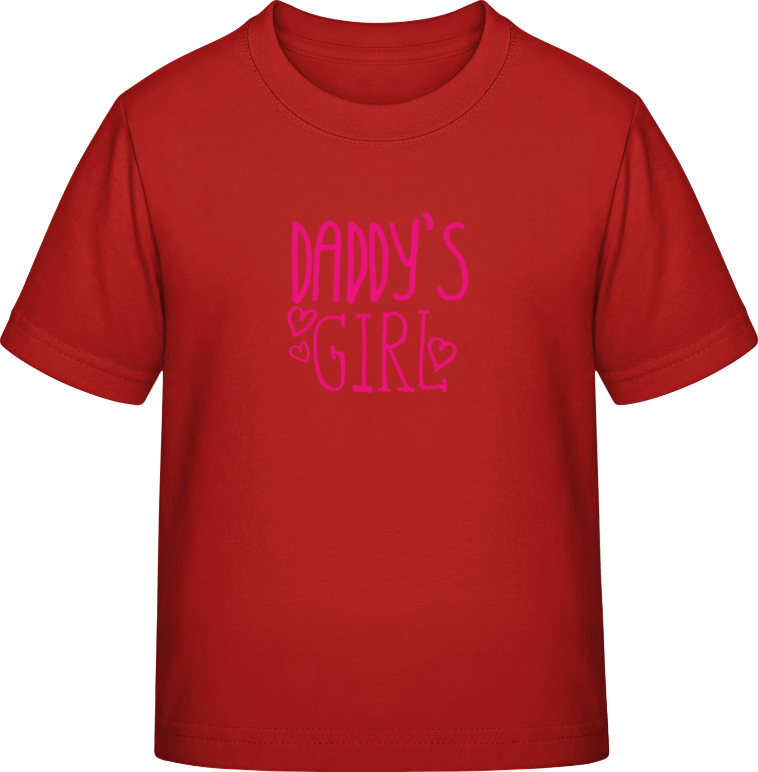 Daddy's Girl - Red Exact 190 Kids - Front