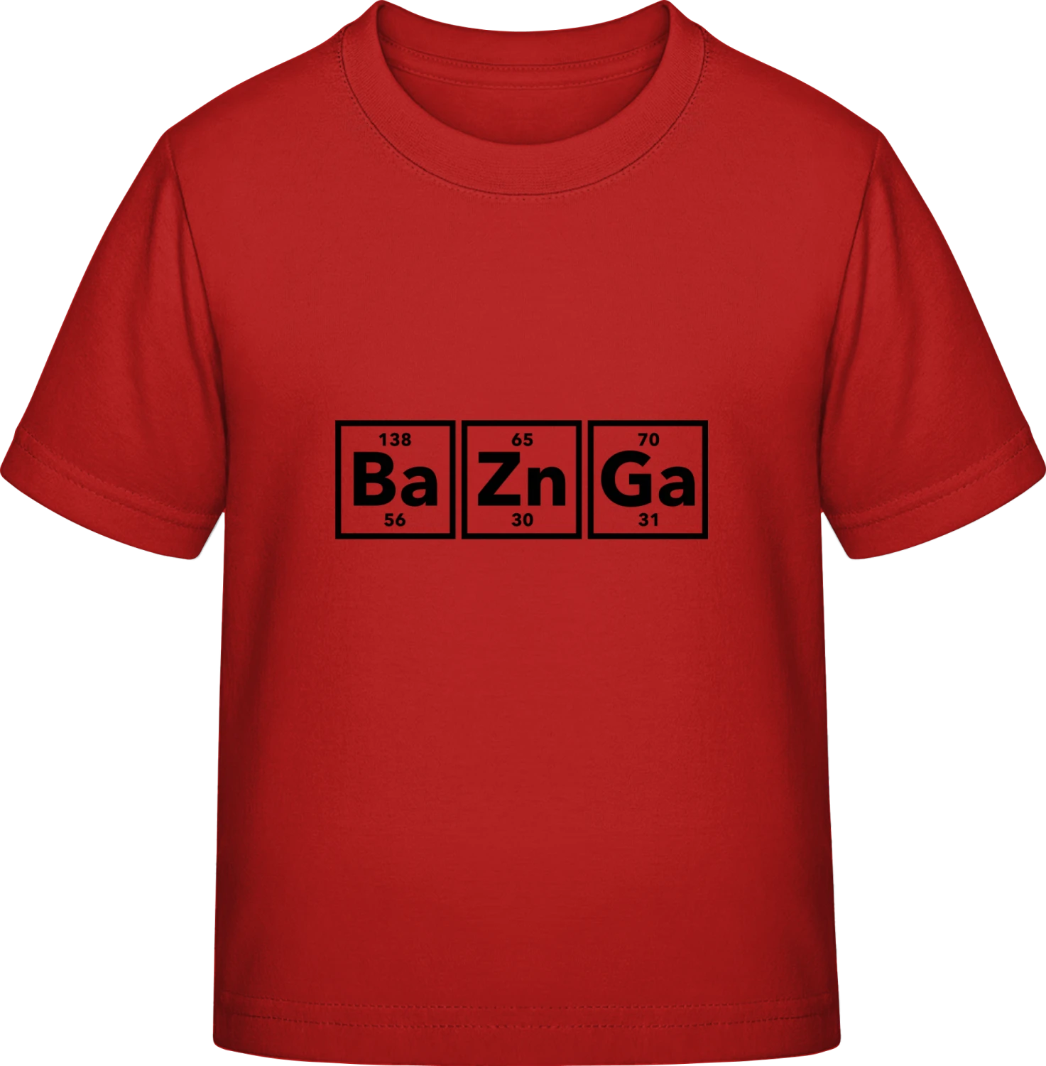 Ba Zn Ga Bazinga - Red Exact 190 Kids - Front