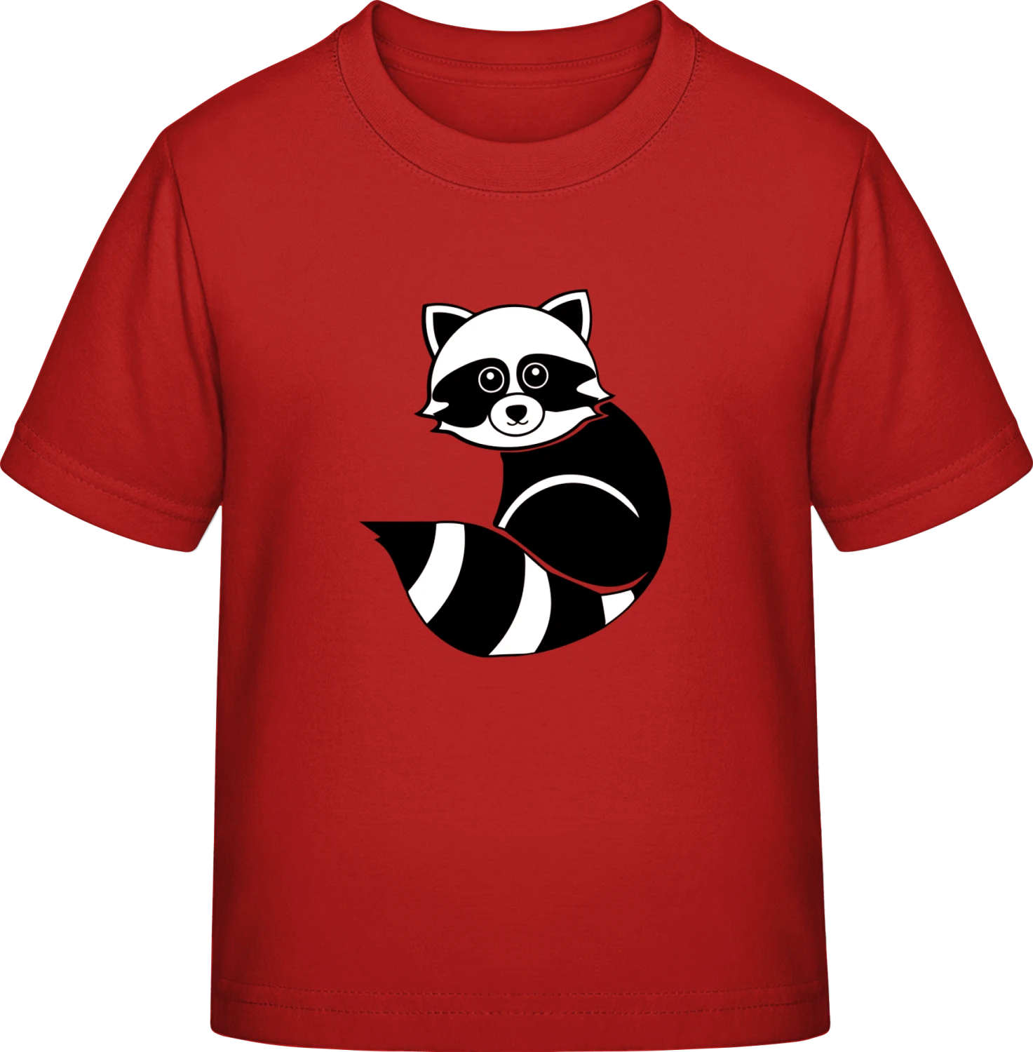 Raccoon - Red Exact 190 Kids - Front