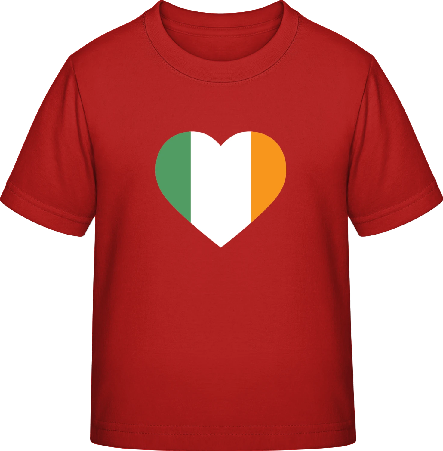 Ireland Heart - Red Exact 190 Kids - Front